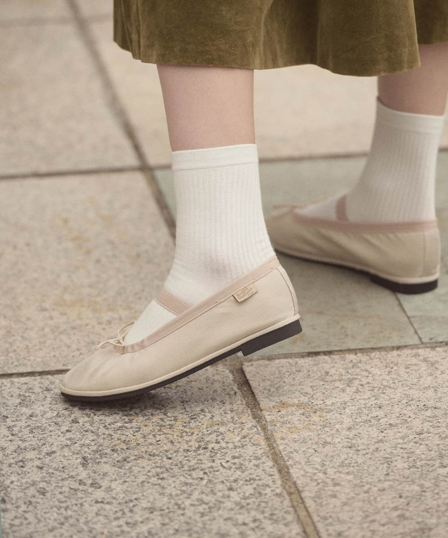 Rockfish Weatherwear　WISLEY SCRUNCH FLAT BEIGE 23.5