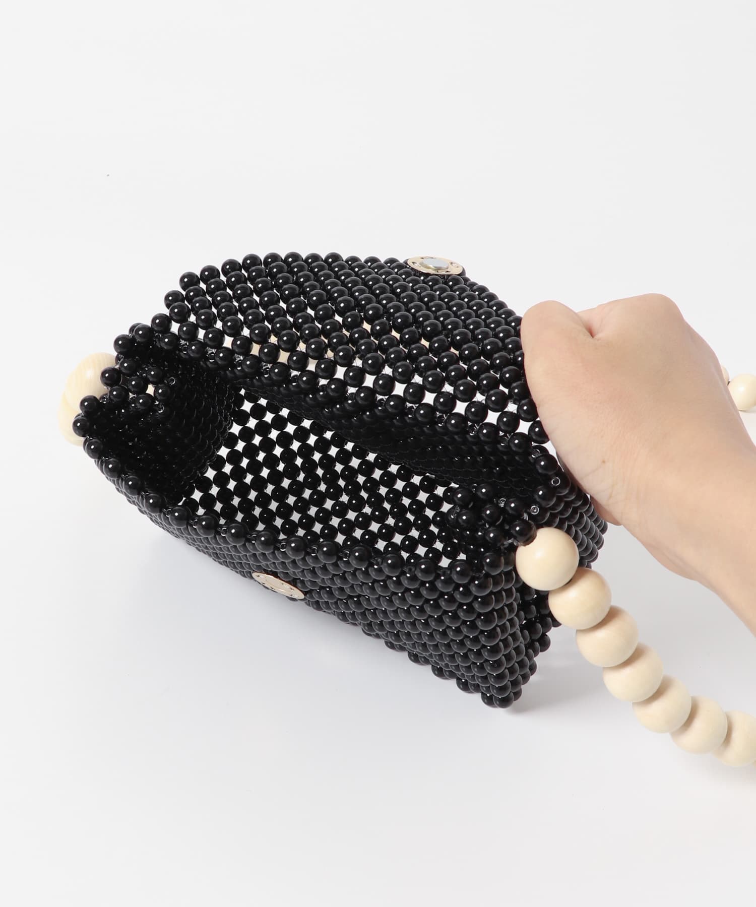 TOOS　wood ball shoulderbag black one