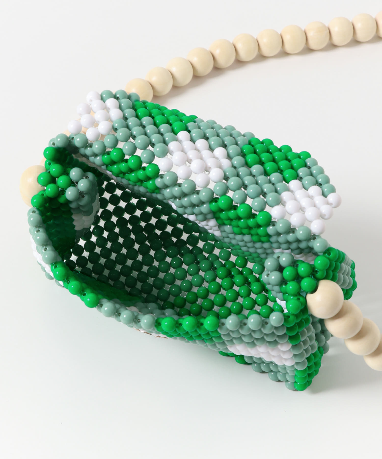 TOOS　wood ball shoulderbag green one
