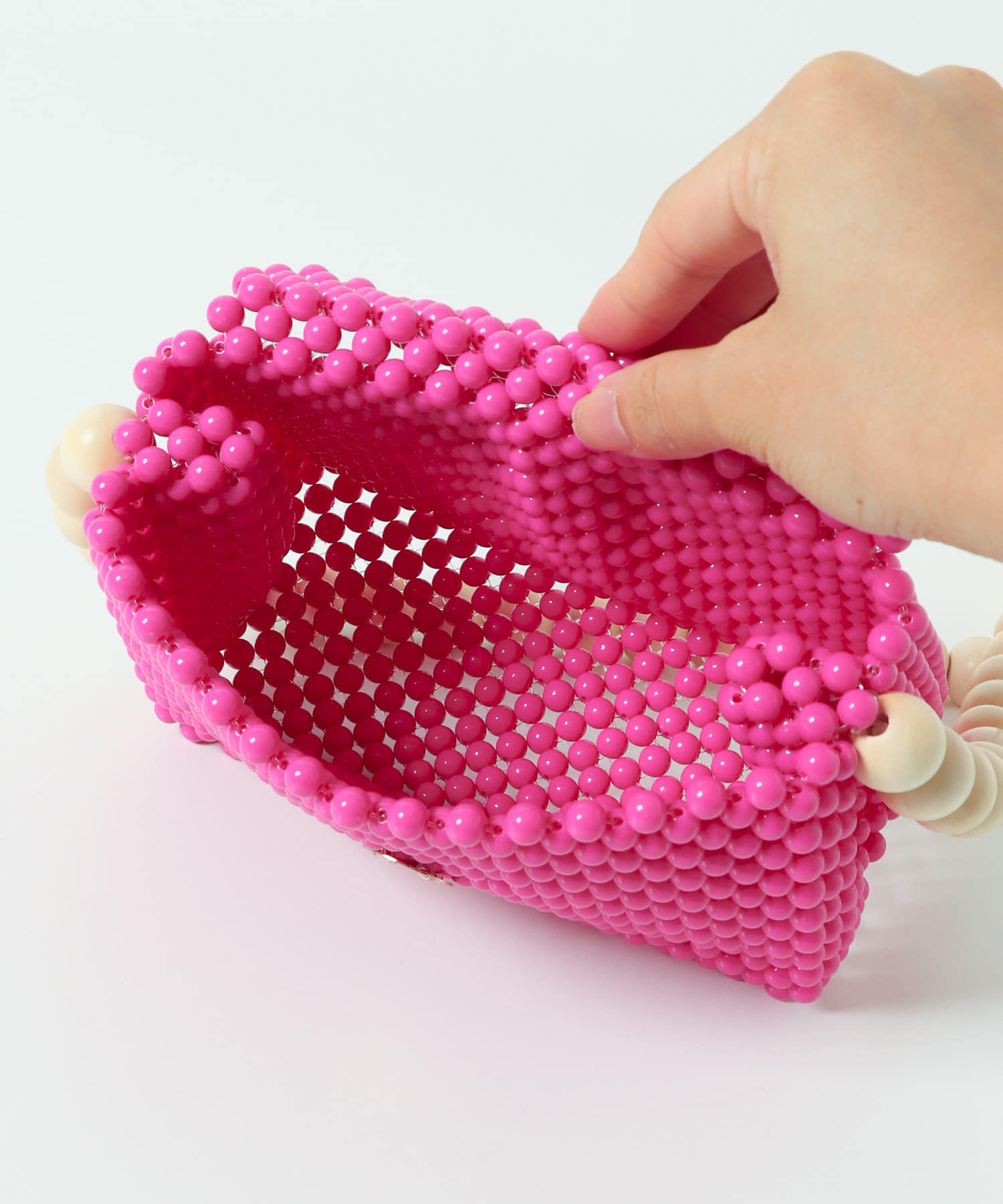 TOOS　wood ball shoulderbag pink one