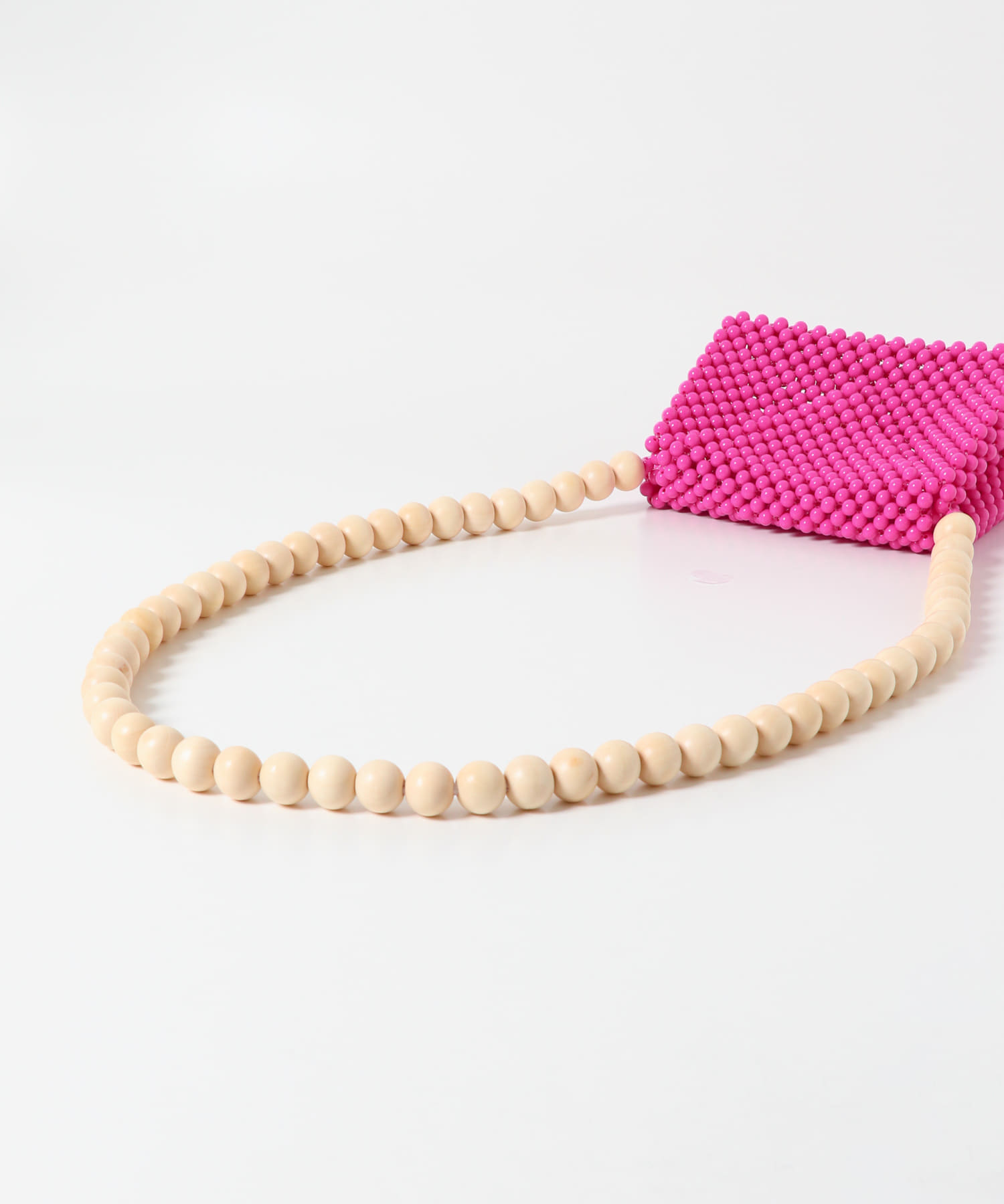 TOOS　wood ball shoulderbag pink one