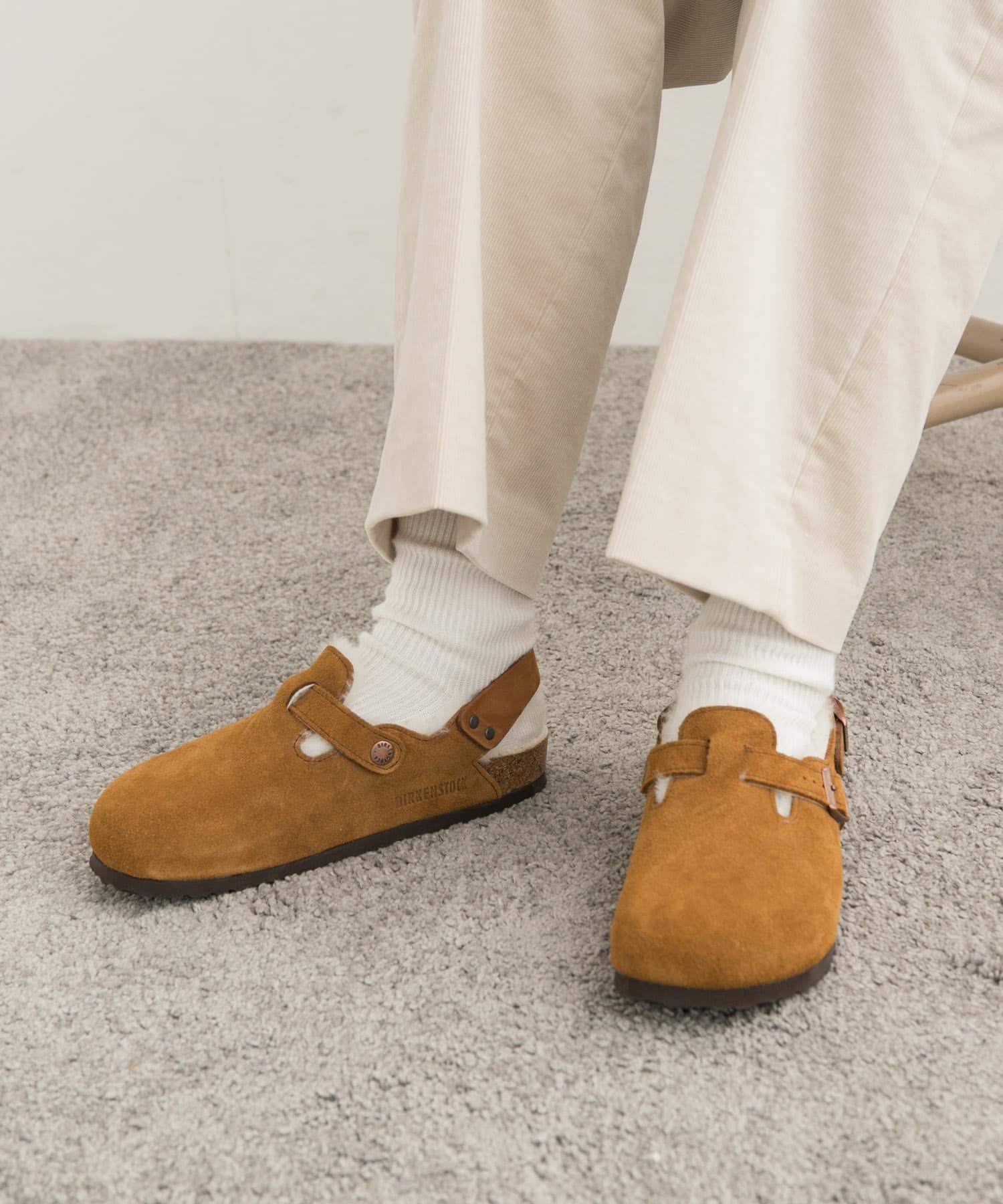 BIRKENSTOCK　Tokio Shearling LEVE Mink LAF 36