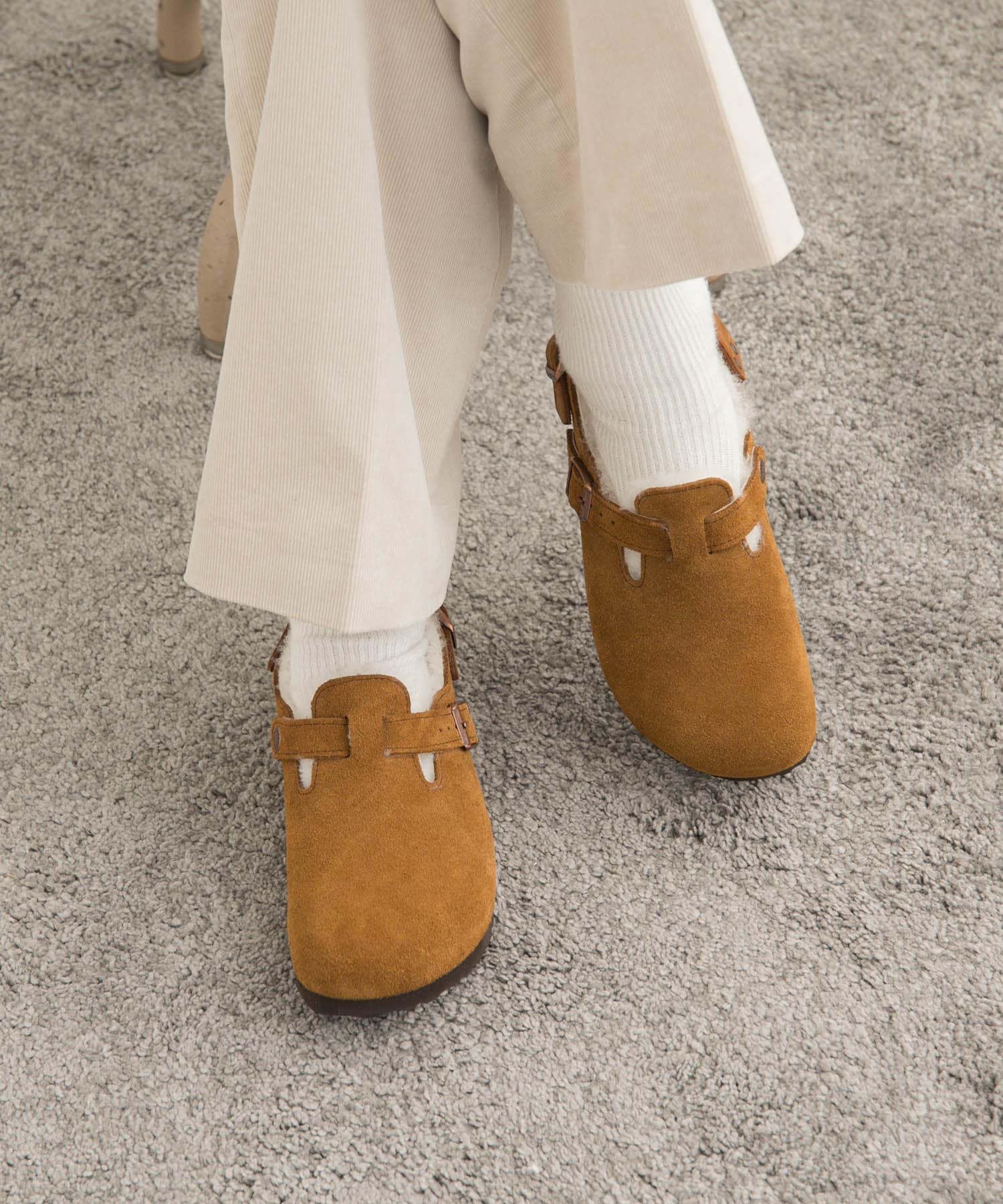 BIRKENSTOCK　Tokio Shearling LEVE Mink LAF 36