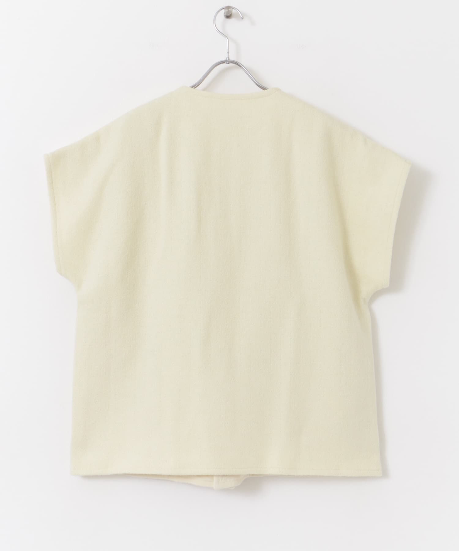 COSMIC WONDER　Herringbone dolman vest White S