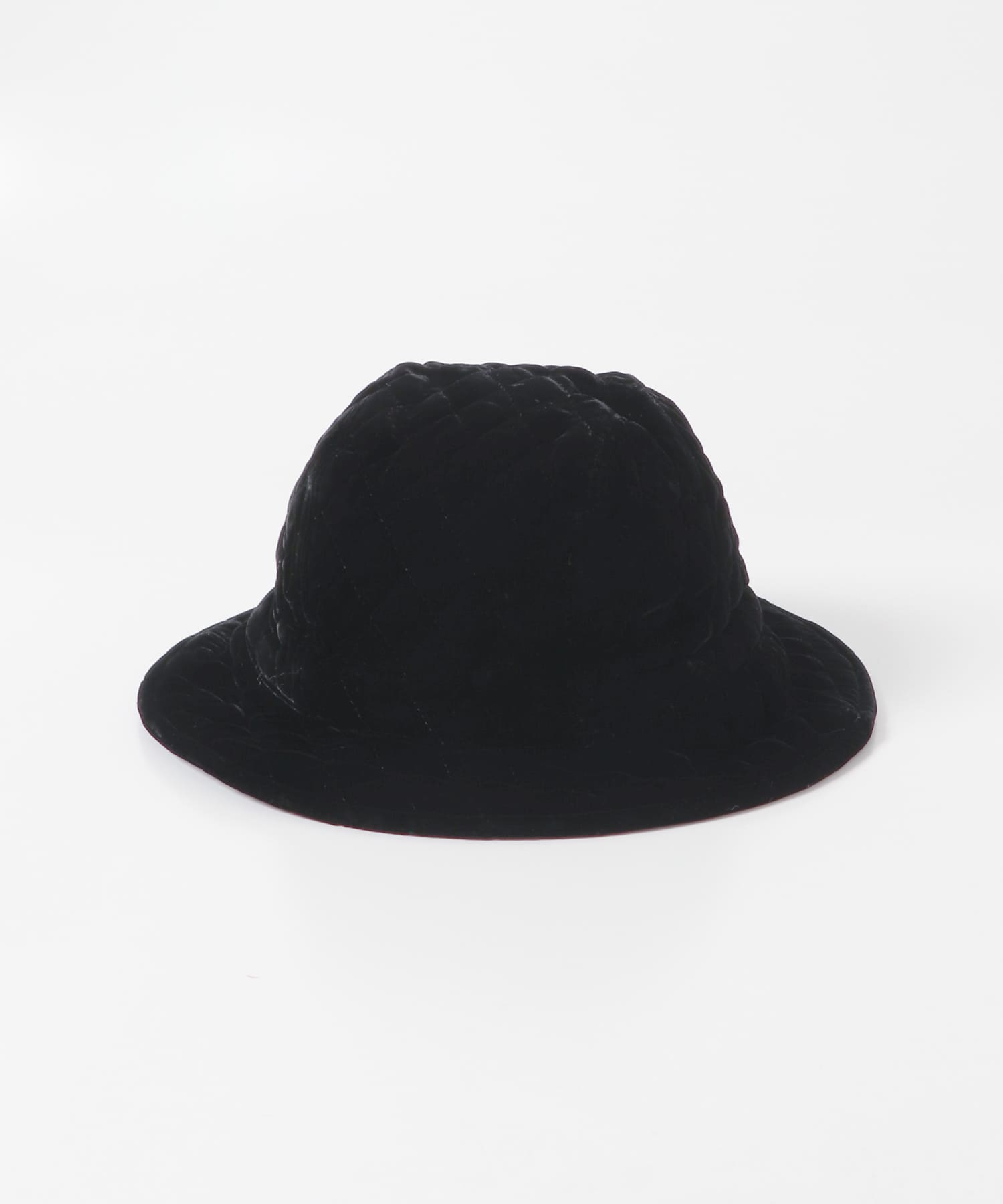 KIJIMA TAKAYUKI　VELVET QUILTING HAT BLACK 57