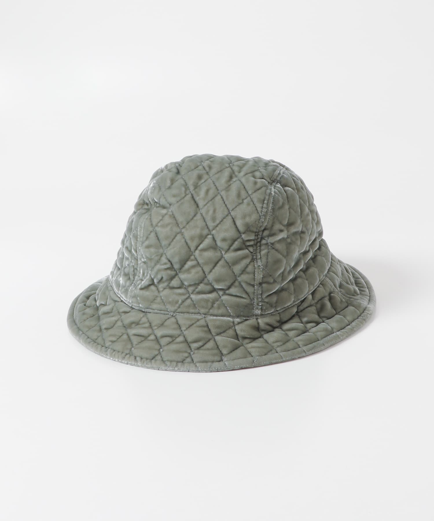 KIJIMA TAKAYUKI　VELVET QUILTING HAT GRAY 57