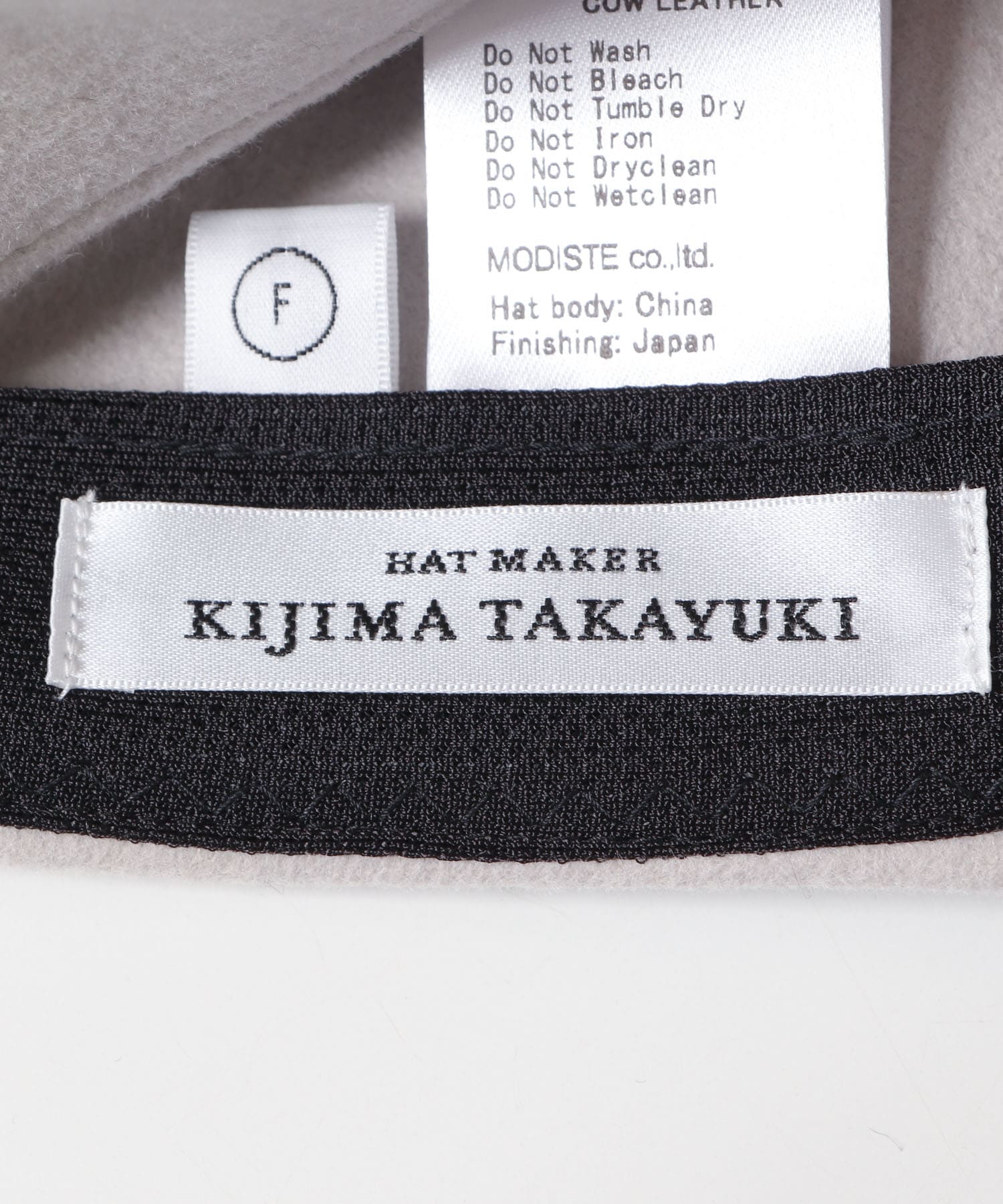 KIJIMA TAKAYUKI　MERINO WOOL FELT BB CAP GREIGE FREE