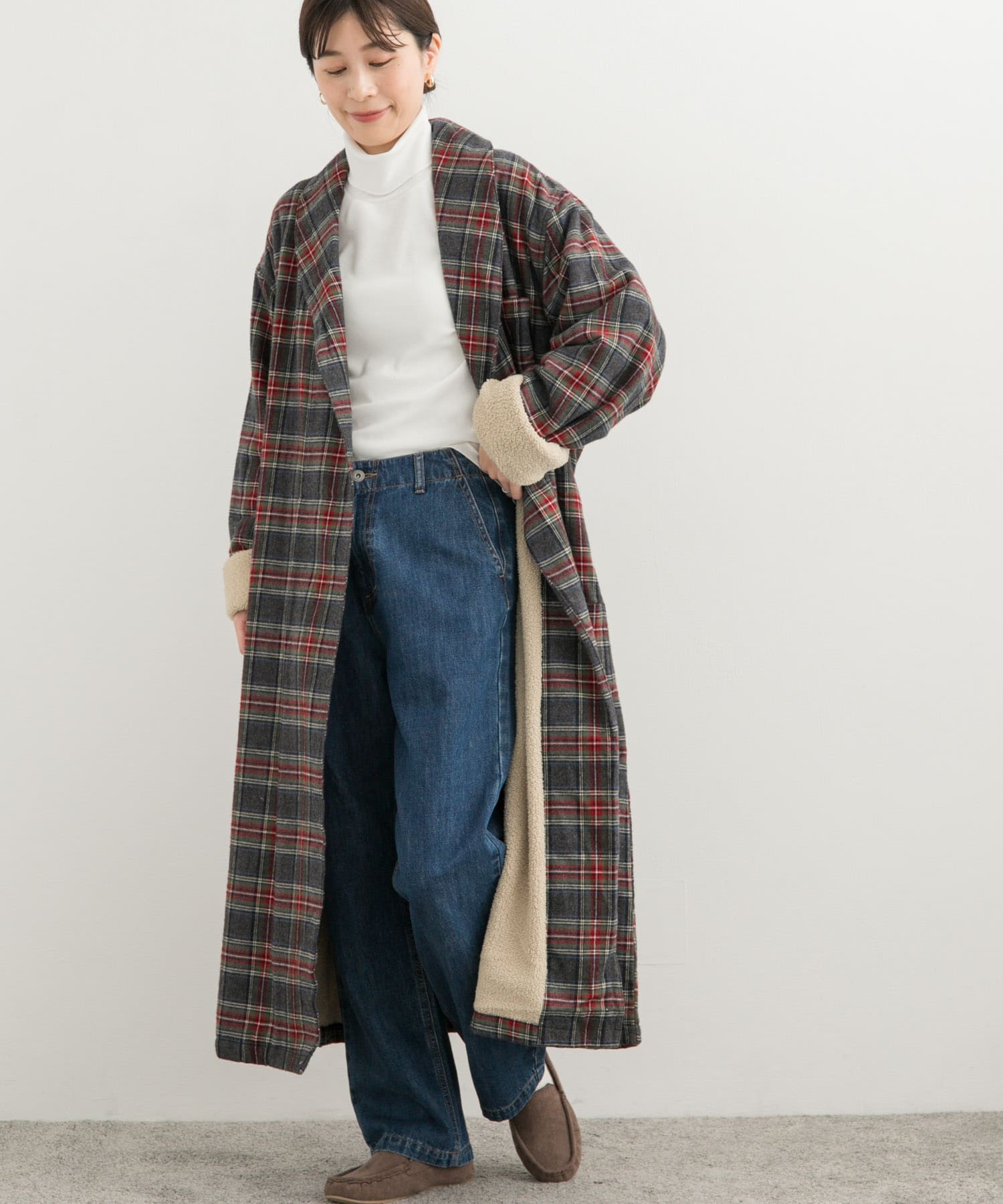 L.L.Bean　ScotchPlaidFlannelRobe