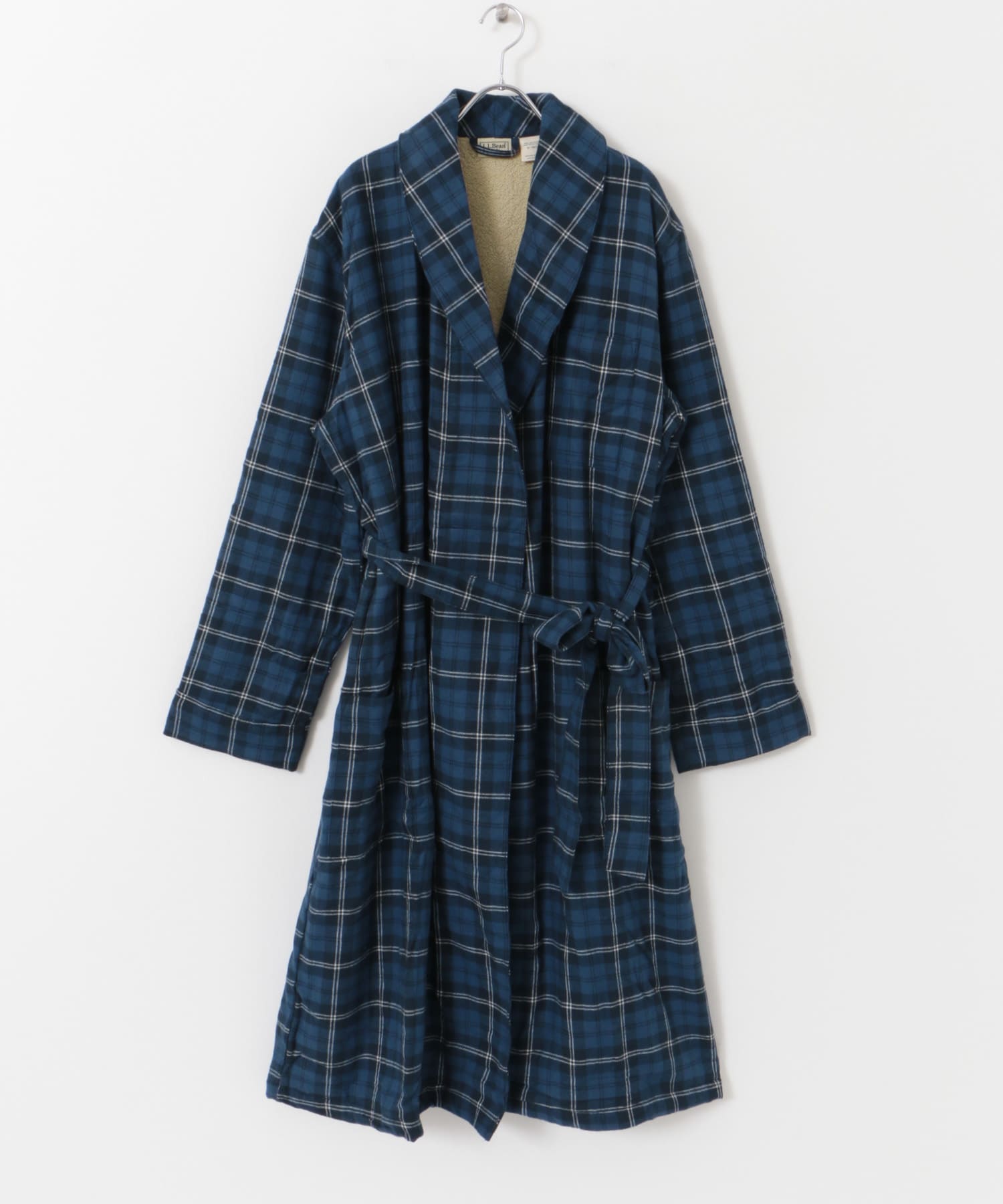 L.L.Bean　ScotchPlaidFlannelRobe Swan M