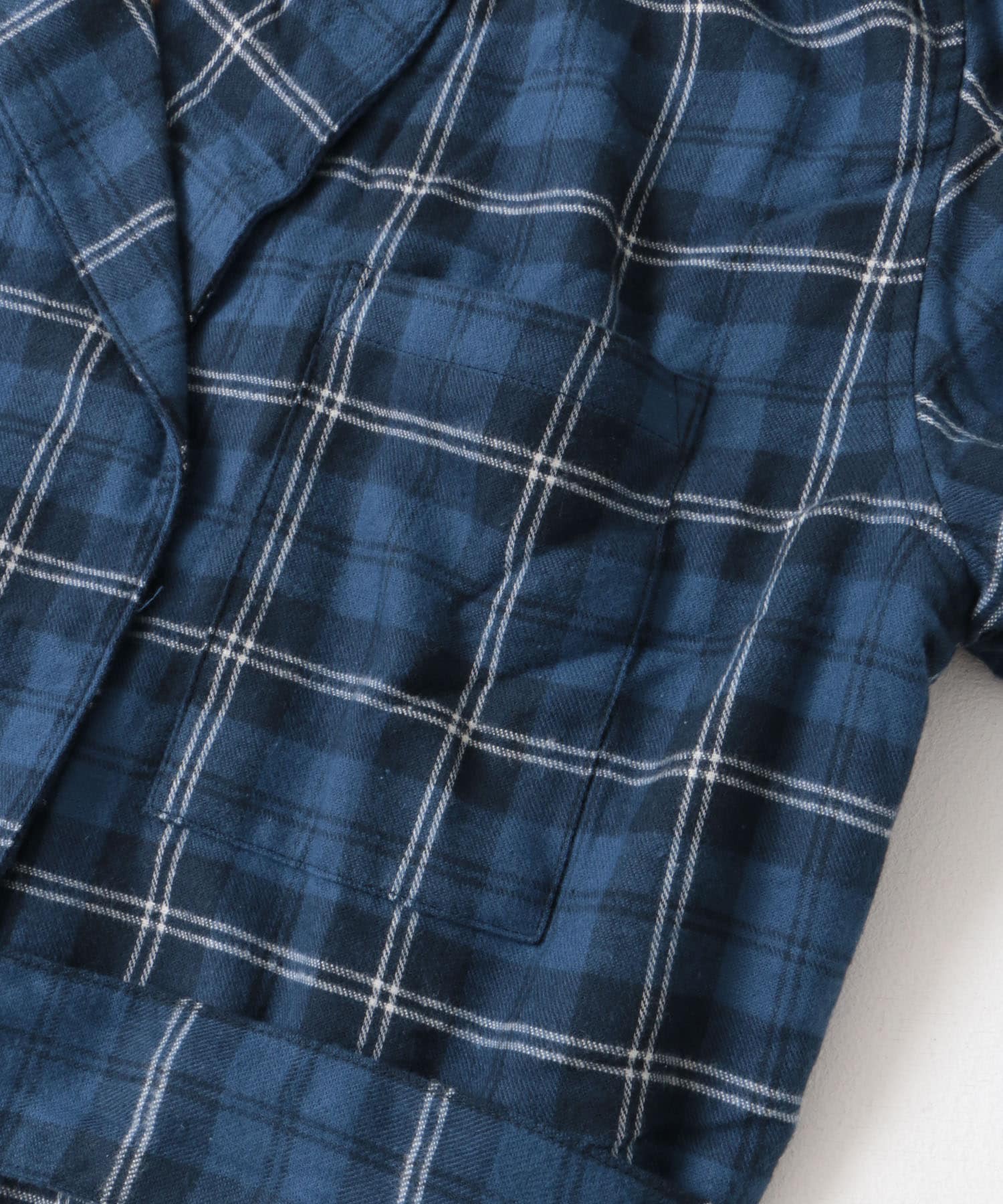 L.L.Bean　ScotchPlaidFlannelRobe Swan M