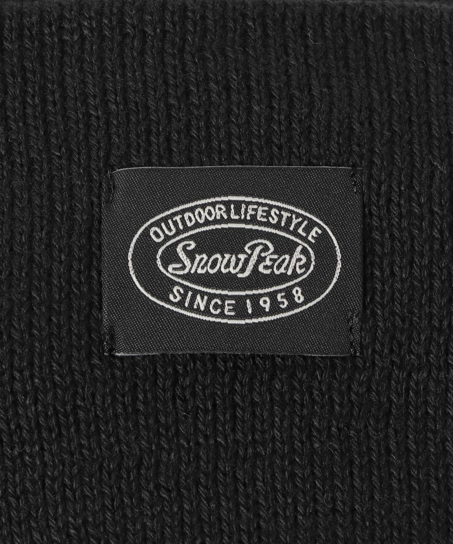 Snow Peak Apparel　Flat Knit Cap Black one