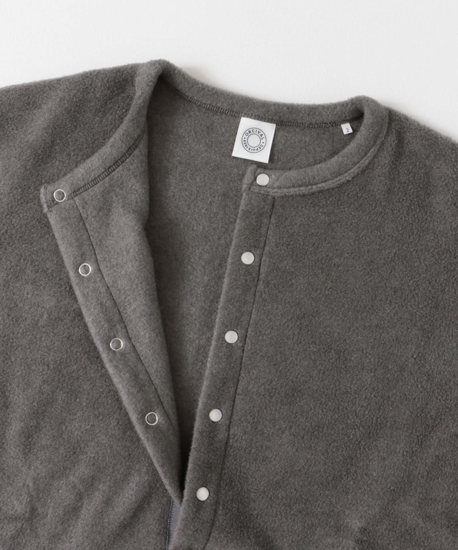 ORCIVAL　CREWNECKCARDIGAN TOPGREY 2