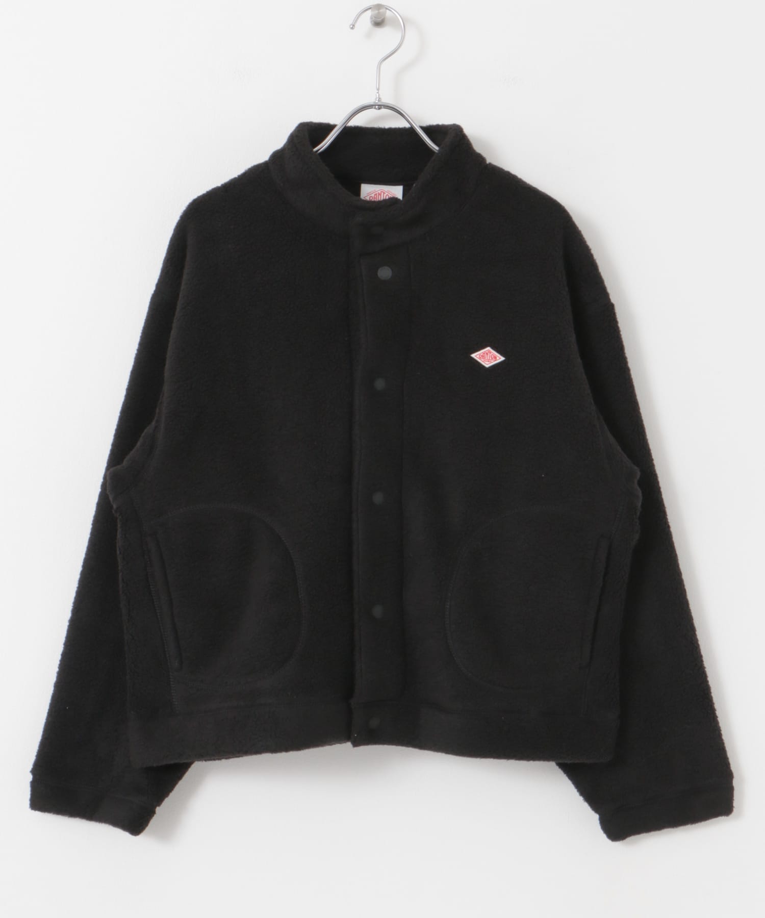 DANTON　STAND COLLAR CARDIGAN BLACK S