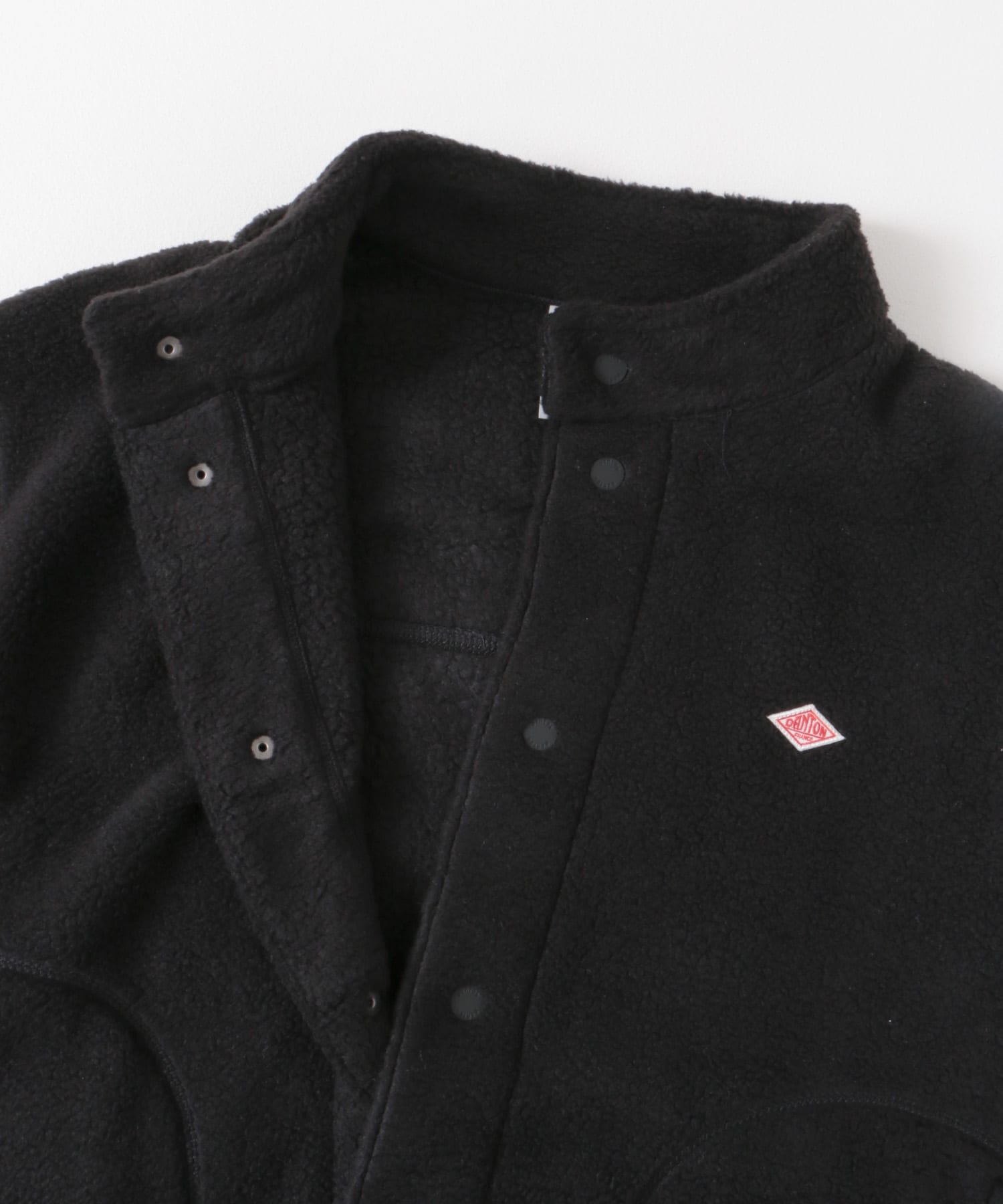 DANTON　STAND COLLAR CARDIGAN BLACK S