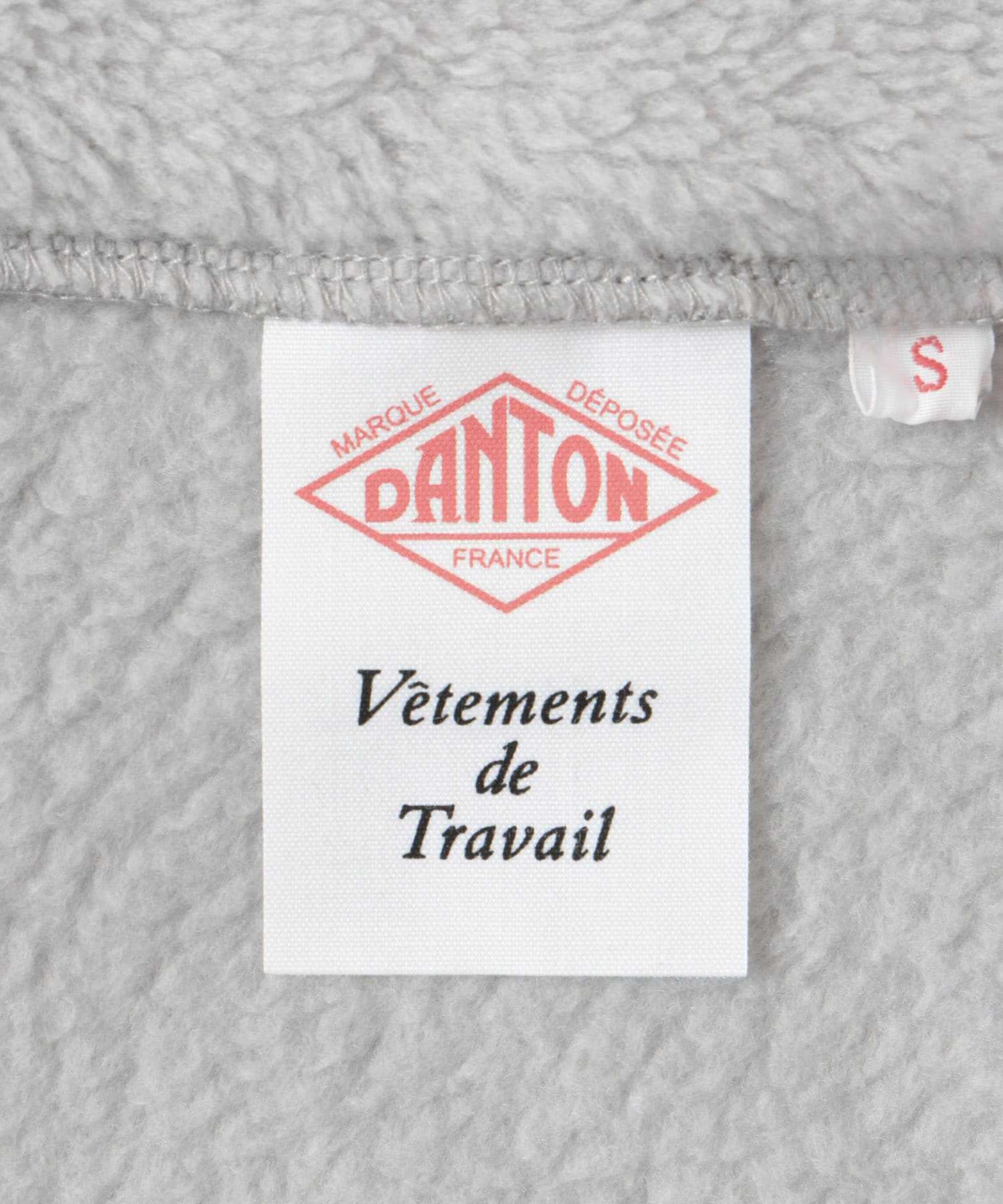 DANTON　STAND COLLAR CARDIGAN LIGHTGREY S
