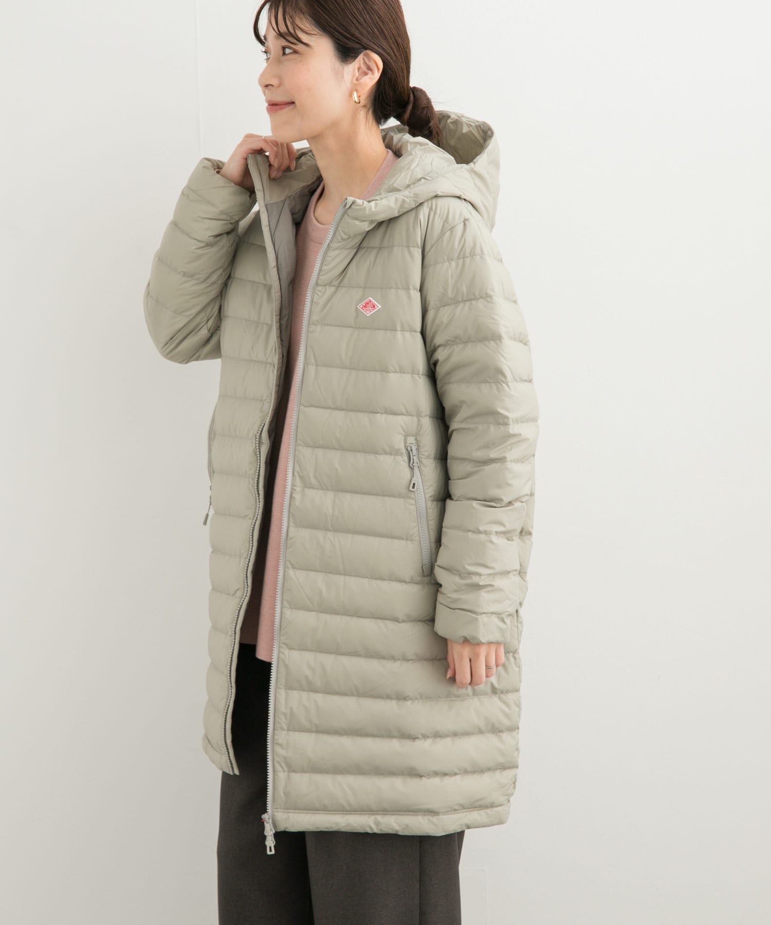 DANTON　MIDDLE DOWN HOODED COAT