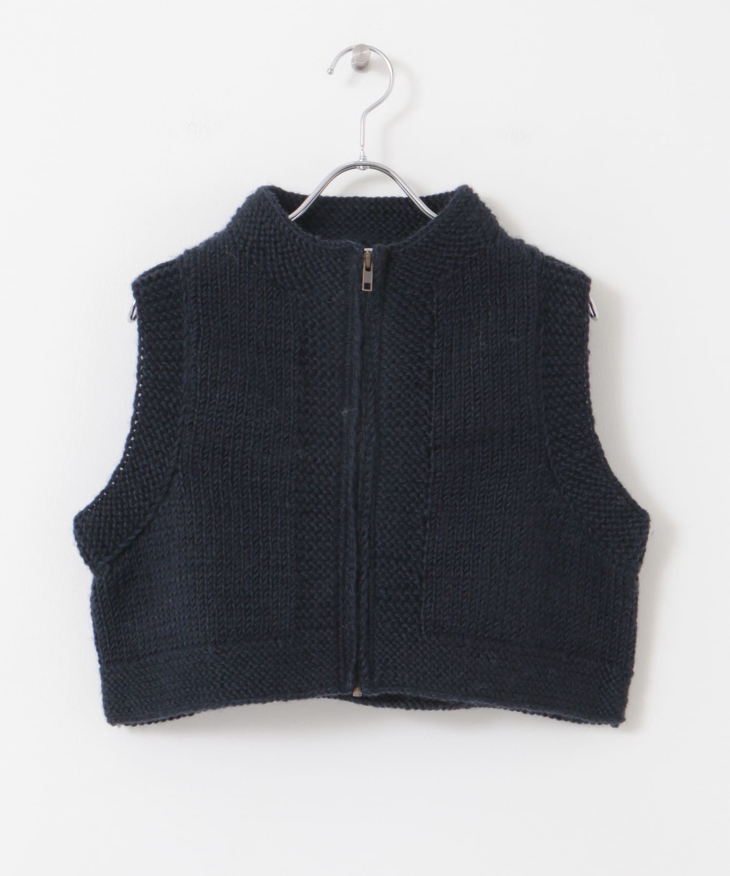 『別注』KHWOPA SPIRIT×DOORS　ショート丈ZIPベスト ネイビー one