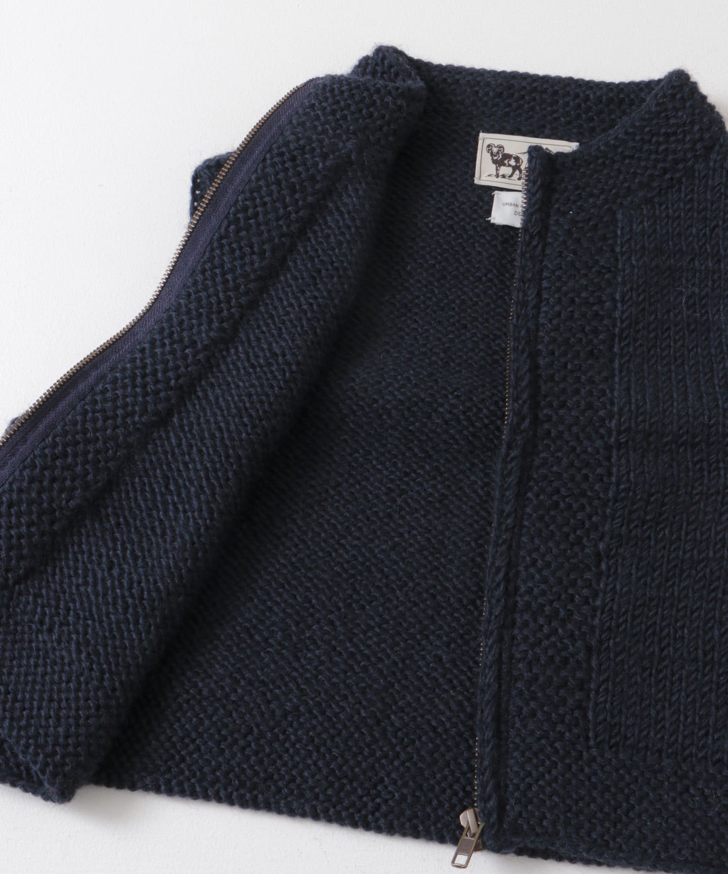 『別注』KHWOPA SPIRIT×DOORS　ショート丈ZIPベスト ネイビー one