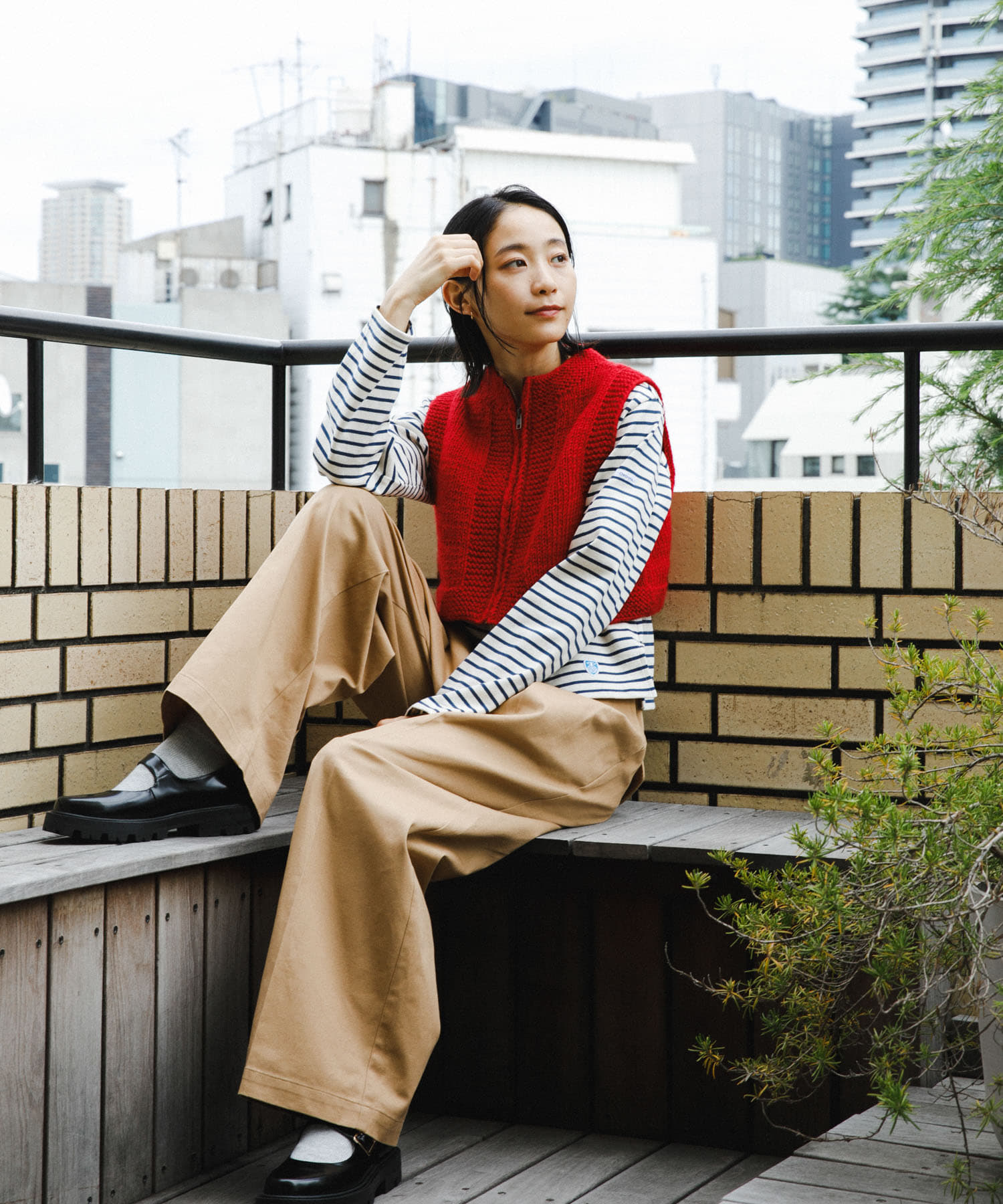 身長：165cm サイズ：one