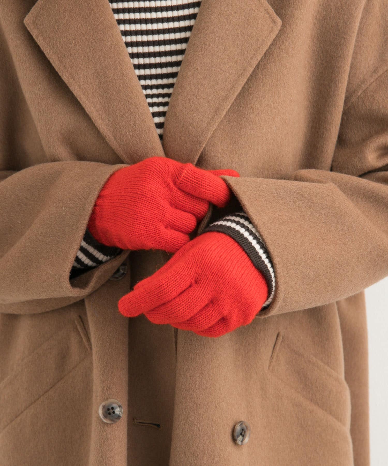 TWEED MILL　2PLY Ladies Gloves SCARLET -