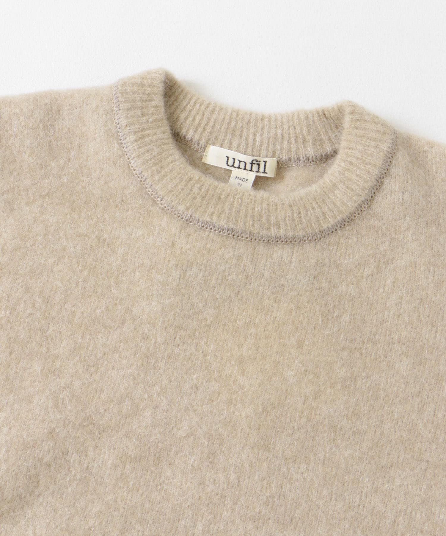unfil　mohair sweater beige 1