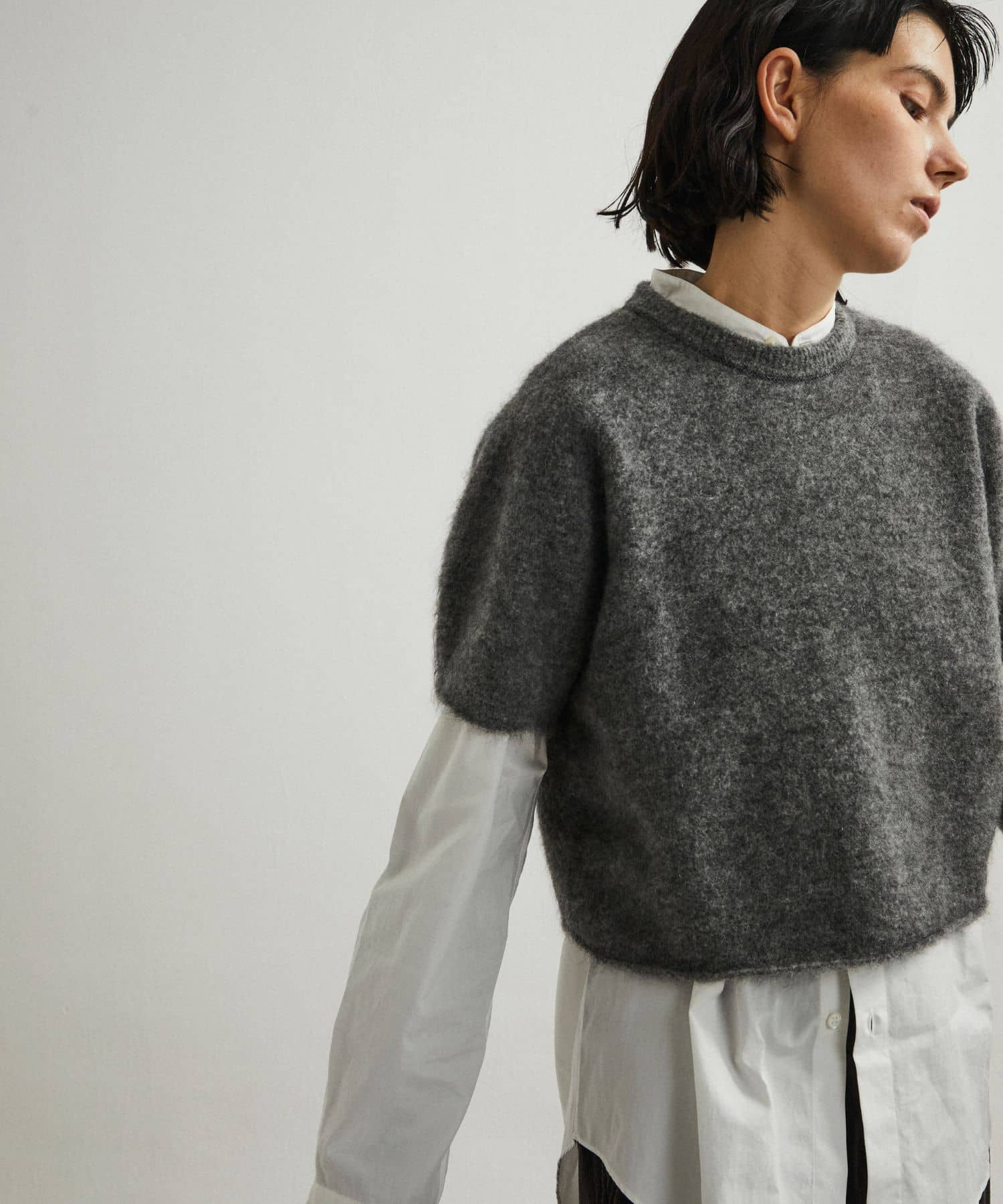 unfil　mohair sweater gray 1