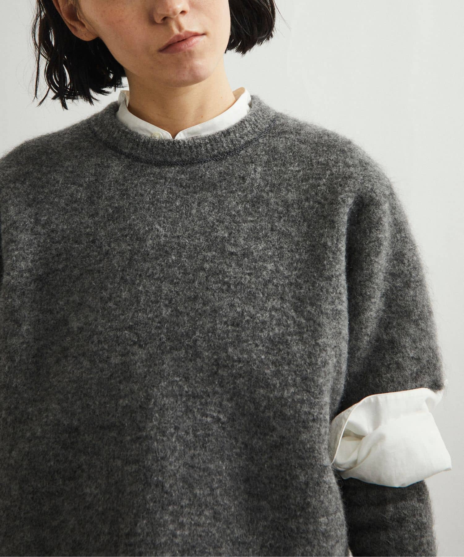 unfil　mohair sweater gray 1