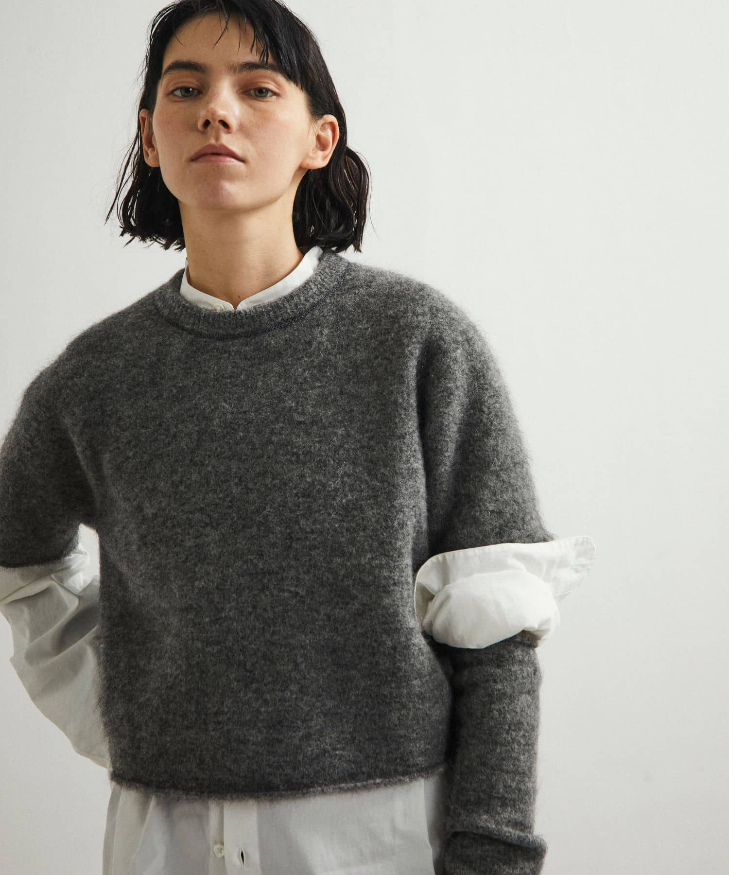 unfil　mohair sweater gray 1