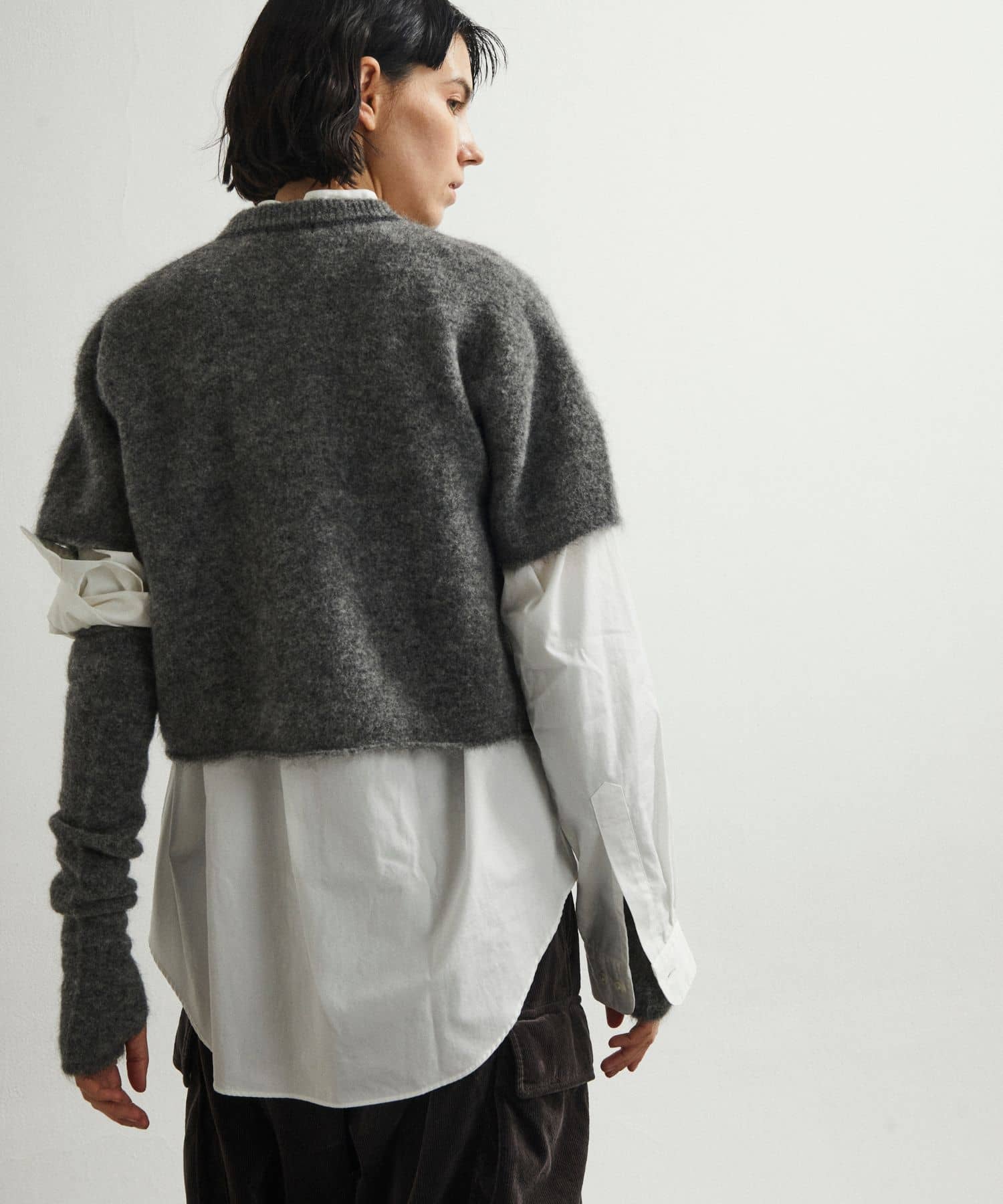 unfil　mohair sweater gray 1
