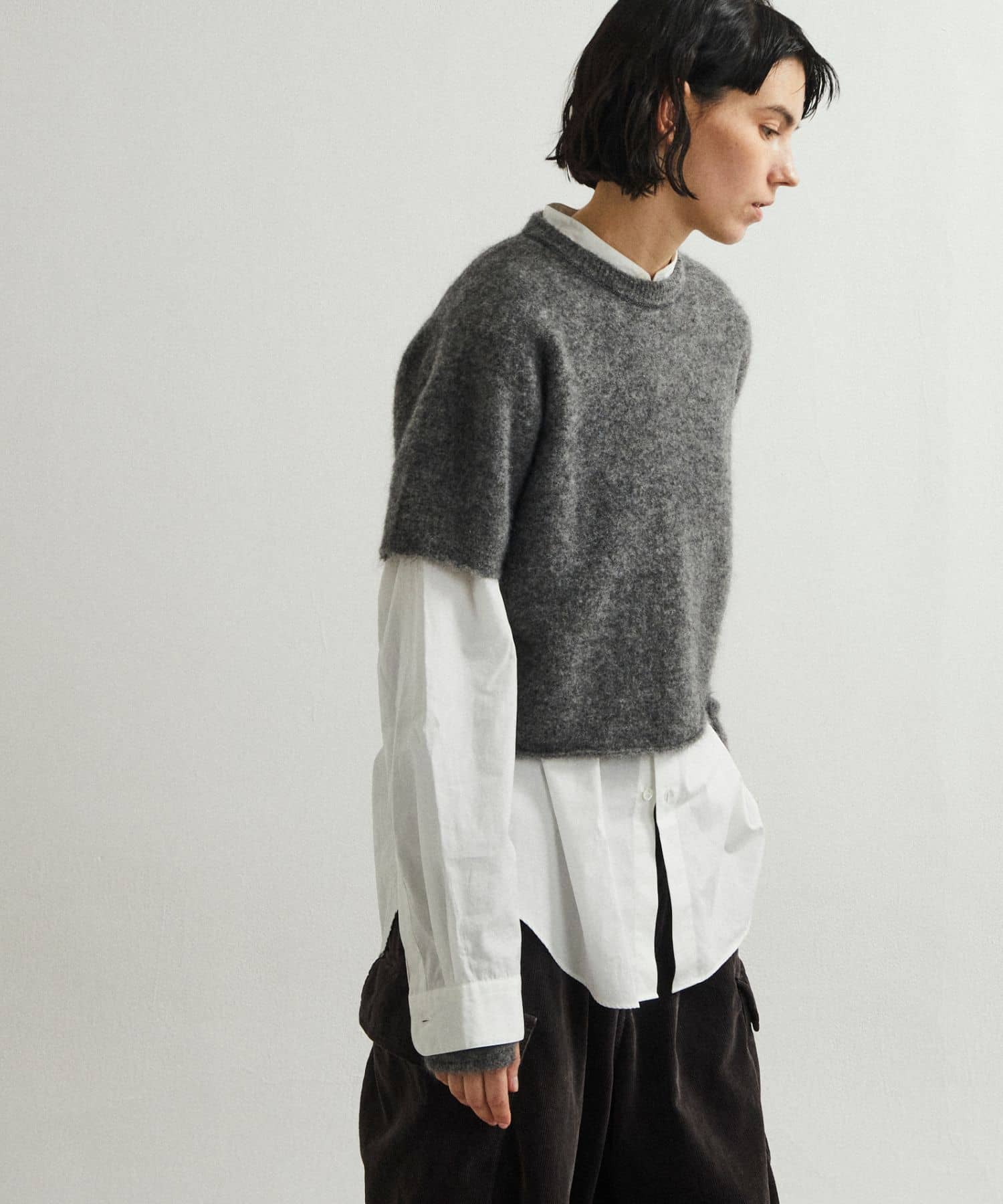 unfil　mohair sweater gray 1