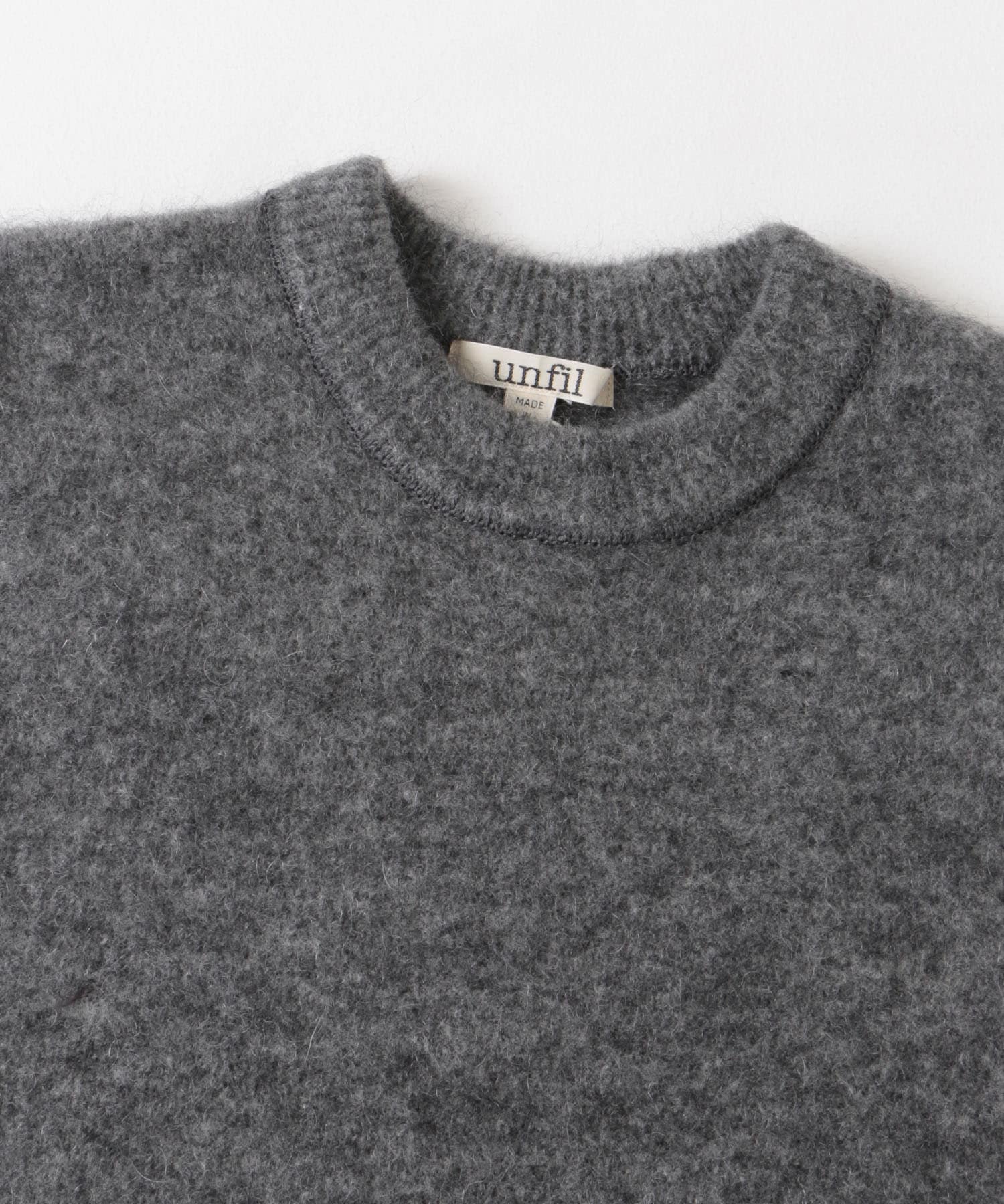 unfil　mohair sweater gray 1