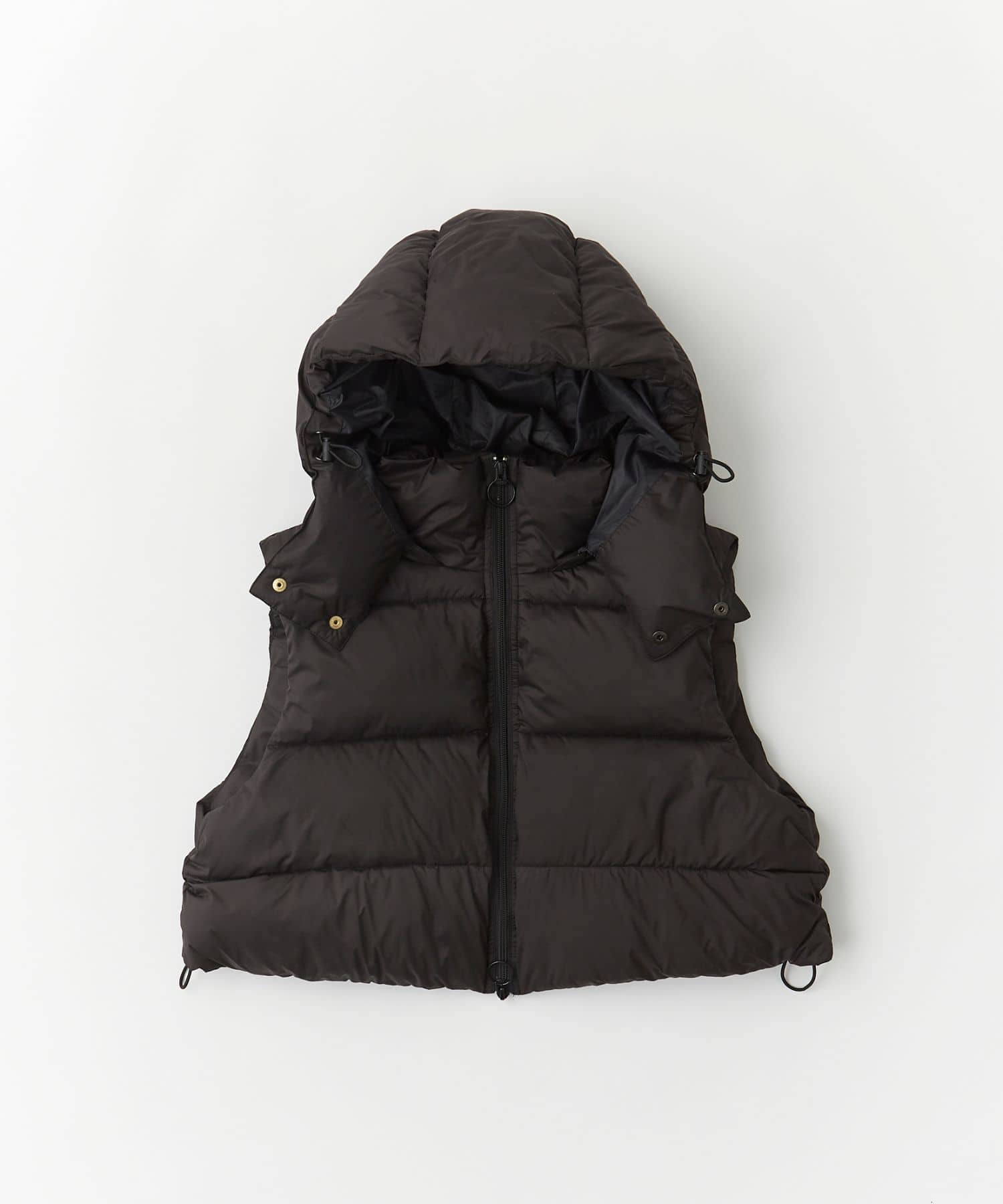 unfil×WILD THINGS　cropped hoodie vest black FREE