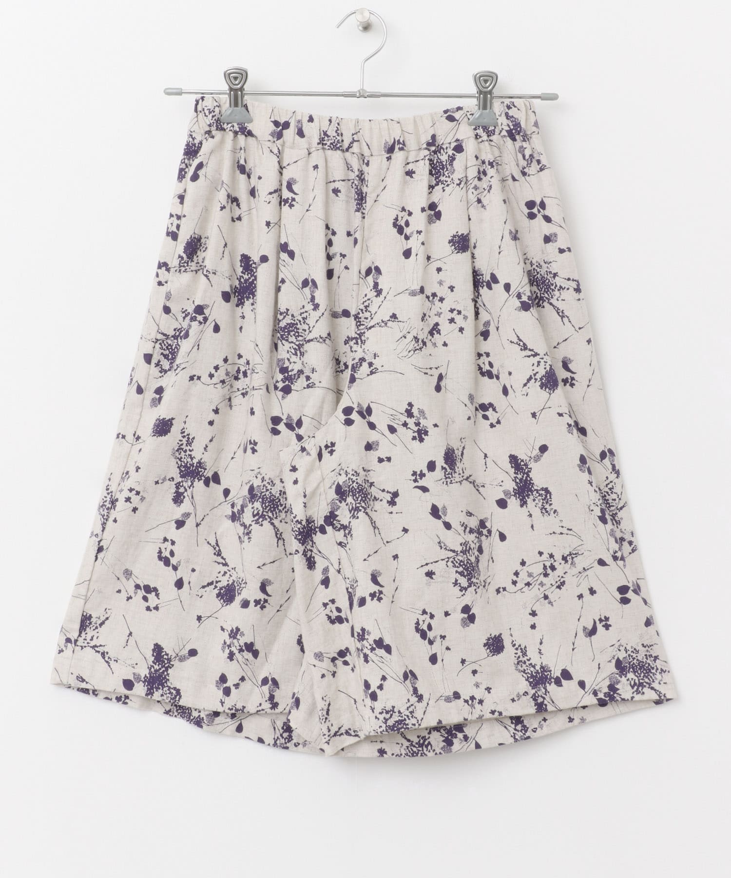 mizuiro ind　rayonlinenprint shortpants