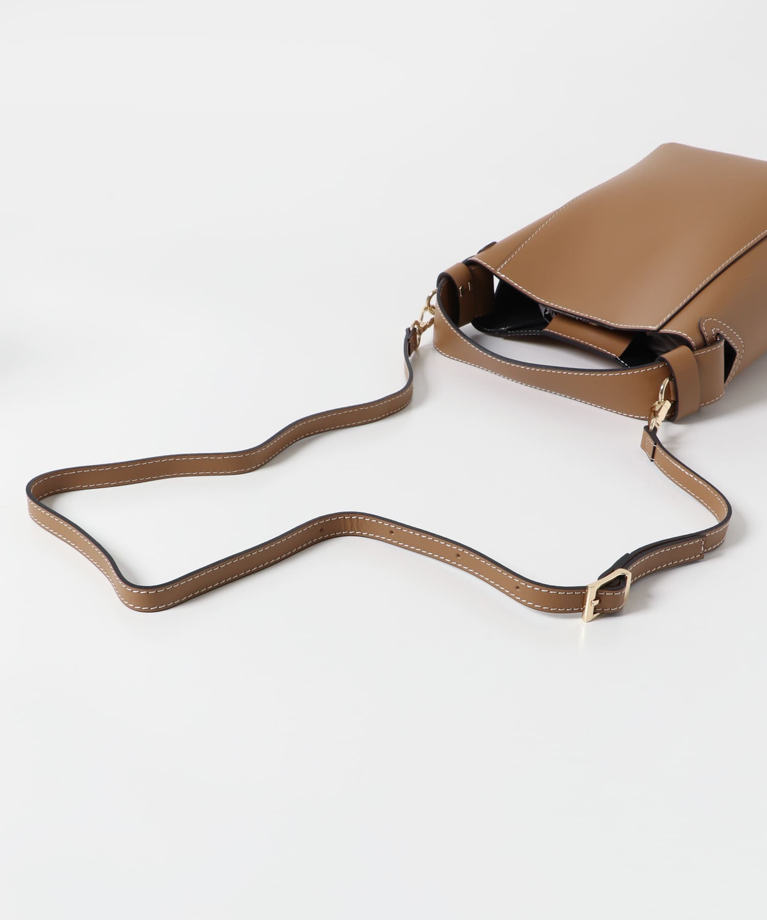 MARCO BIANCHINI　バケツトートバッグ camel one