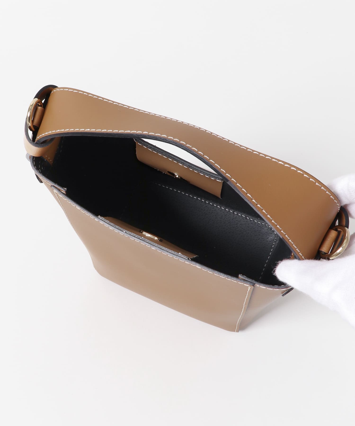 MARCO BIANCHINI　バケツトートバッグ camel one