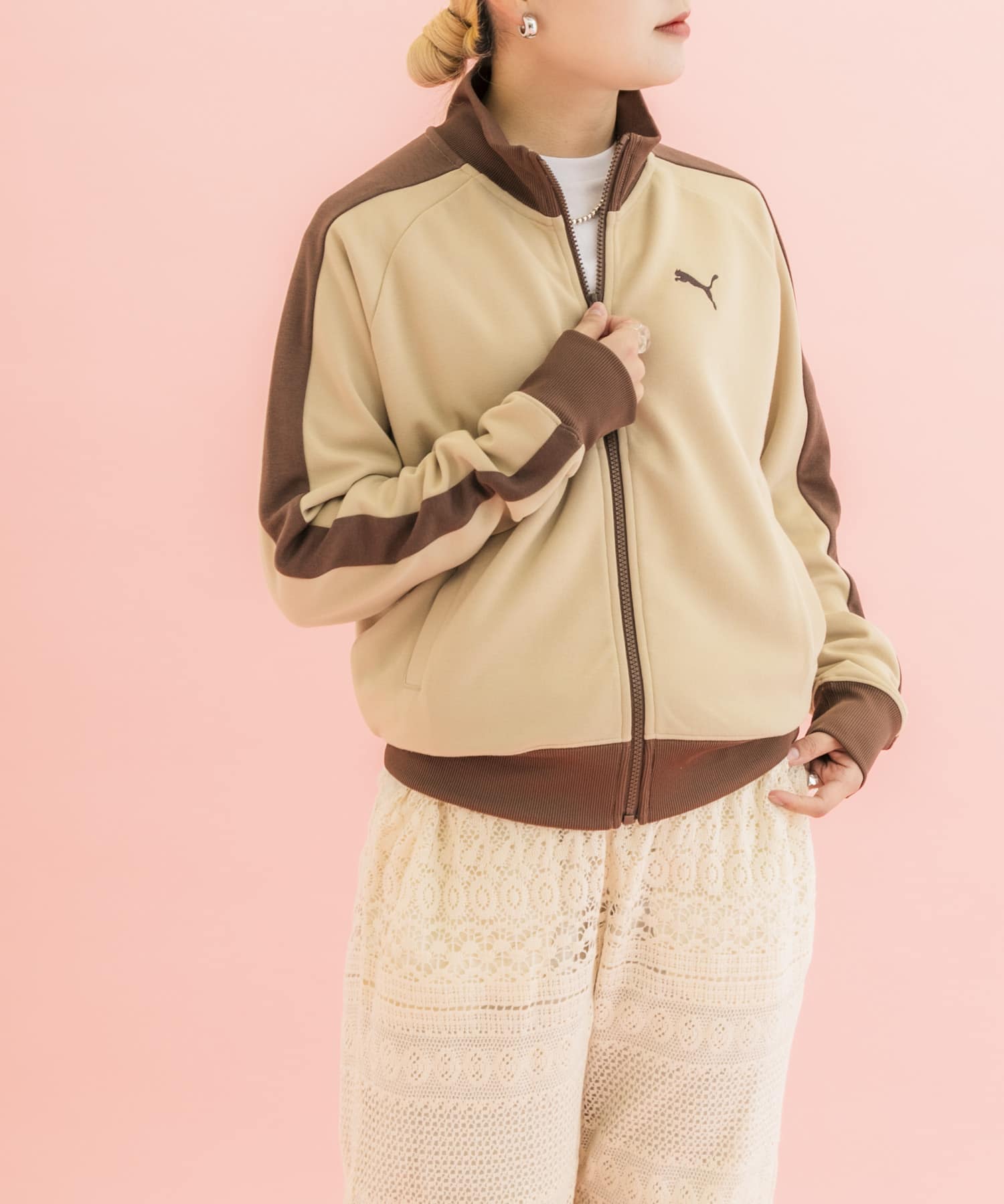 『別注』PUMA×DOORS　T7 TRACK JACKET CRM×BRN M