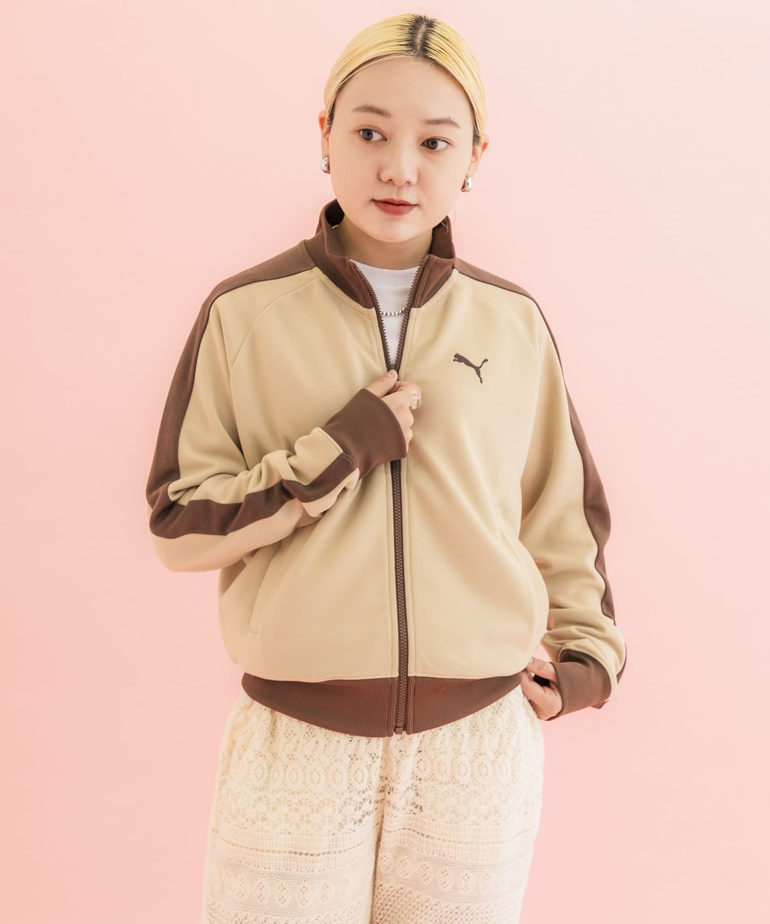 『別注』PUMA×DOORS　T7 TRACK JACKET CRM×BRN M