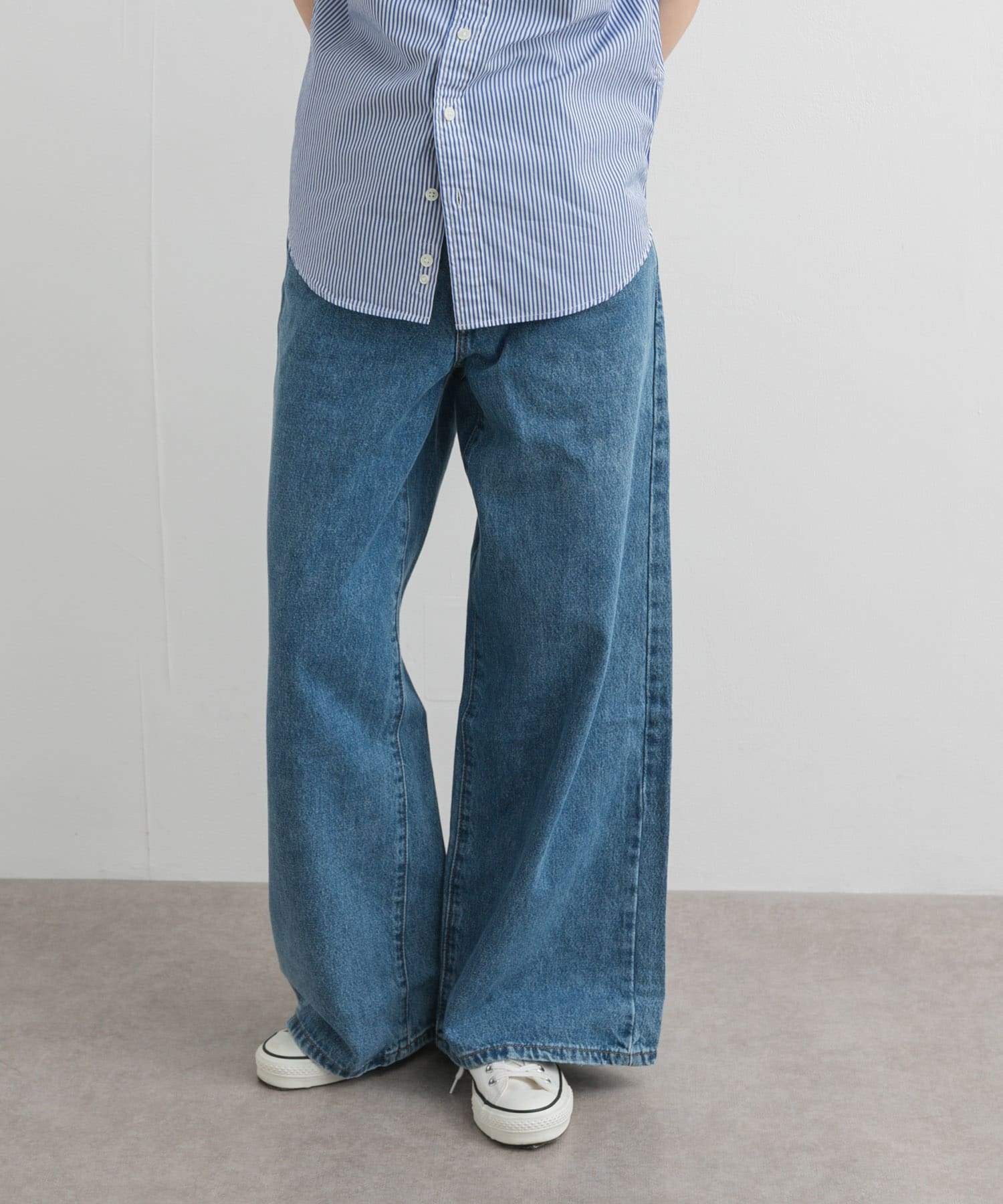 Levi’s / ボトム/34/コットン/KHK/無地/DL614-0003 Levi's 94 BAGGY WIDE LEG(25 ライトインディゴ): ボトム｜URBAN