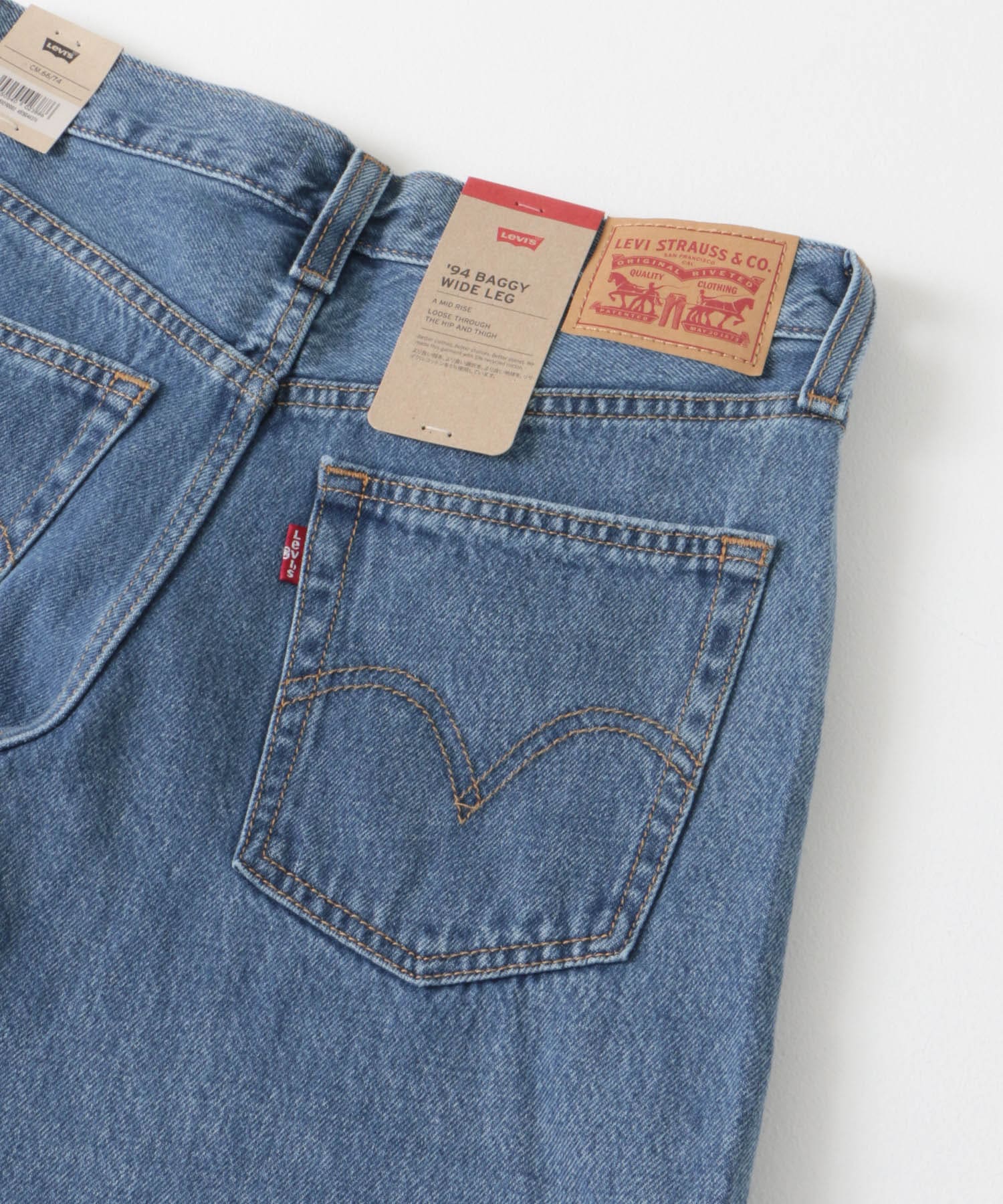 Levi’s　94 BAGGY WIDE LEG ライトインディゴ 25