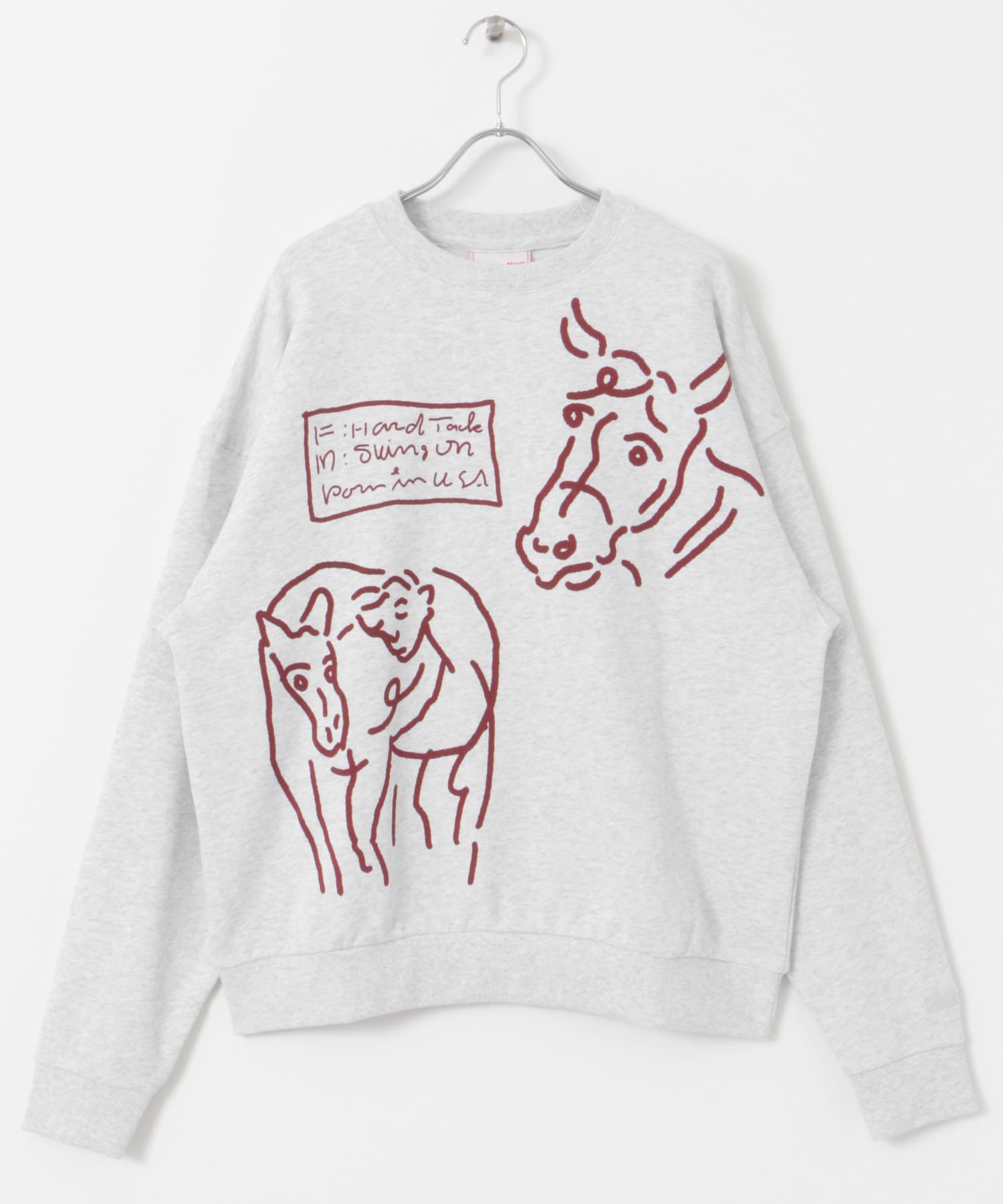 Common Noun　norahi クルーネックスウェット Gray M