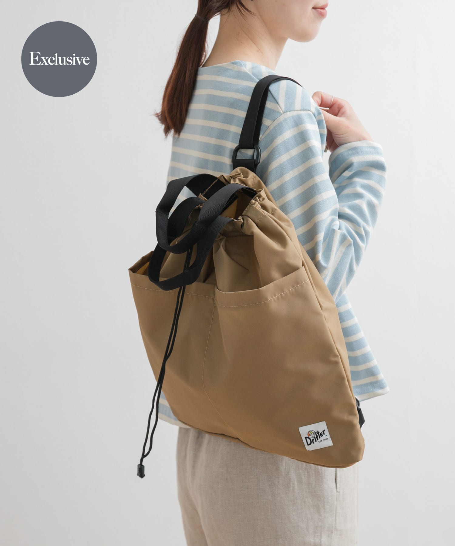 『別注』DRIFTER×DOORS　ナップサック TAN one