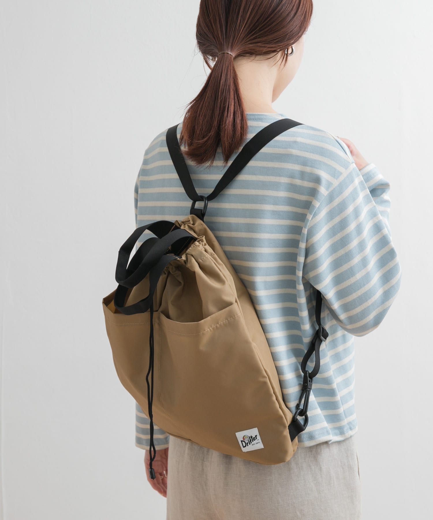 『別注』DRIFTER×DOORS　ナップサック TAN one