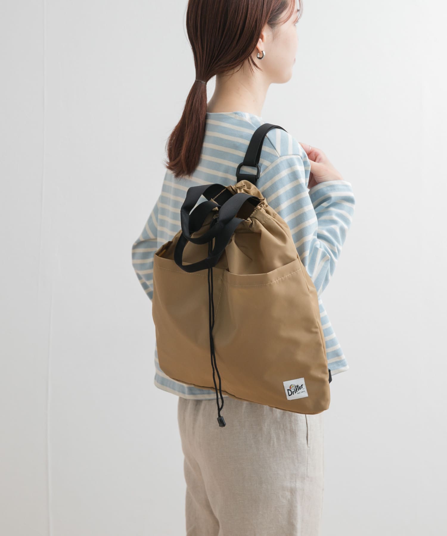 『別注』DRIFTER×DOORS　ナップサック TAN one