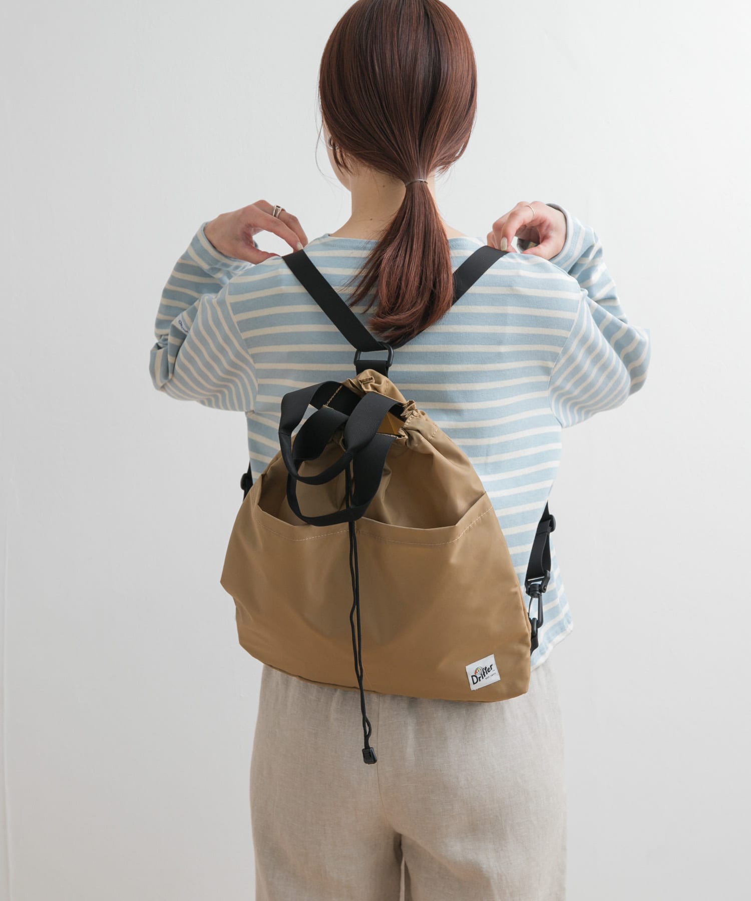 『別注』DRIFTER×DOORS　ナップサック TAN one