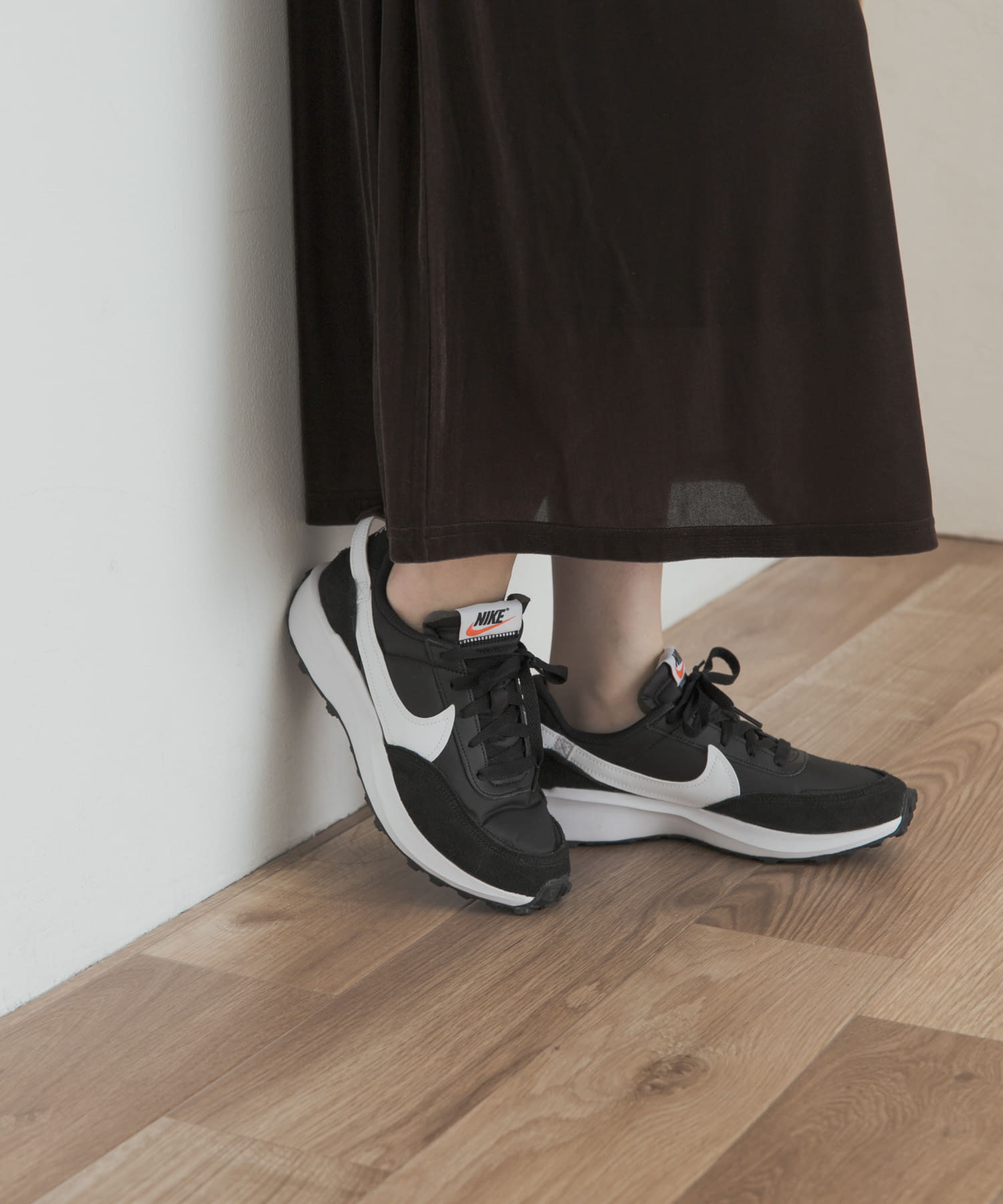 NIKE　ワッフル デビュー ブラック 23.5
