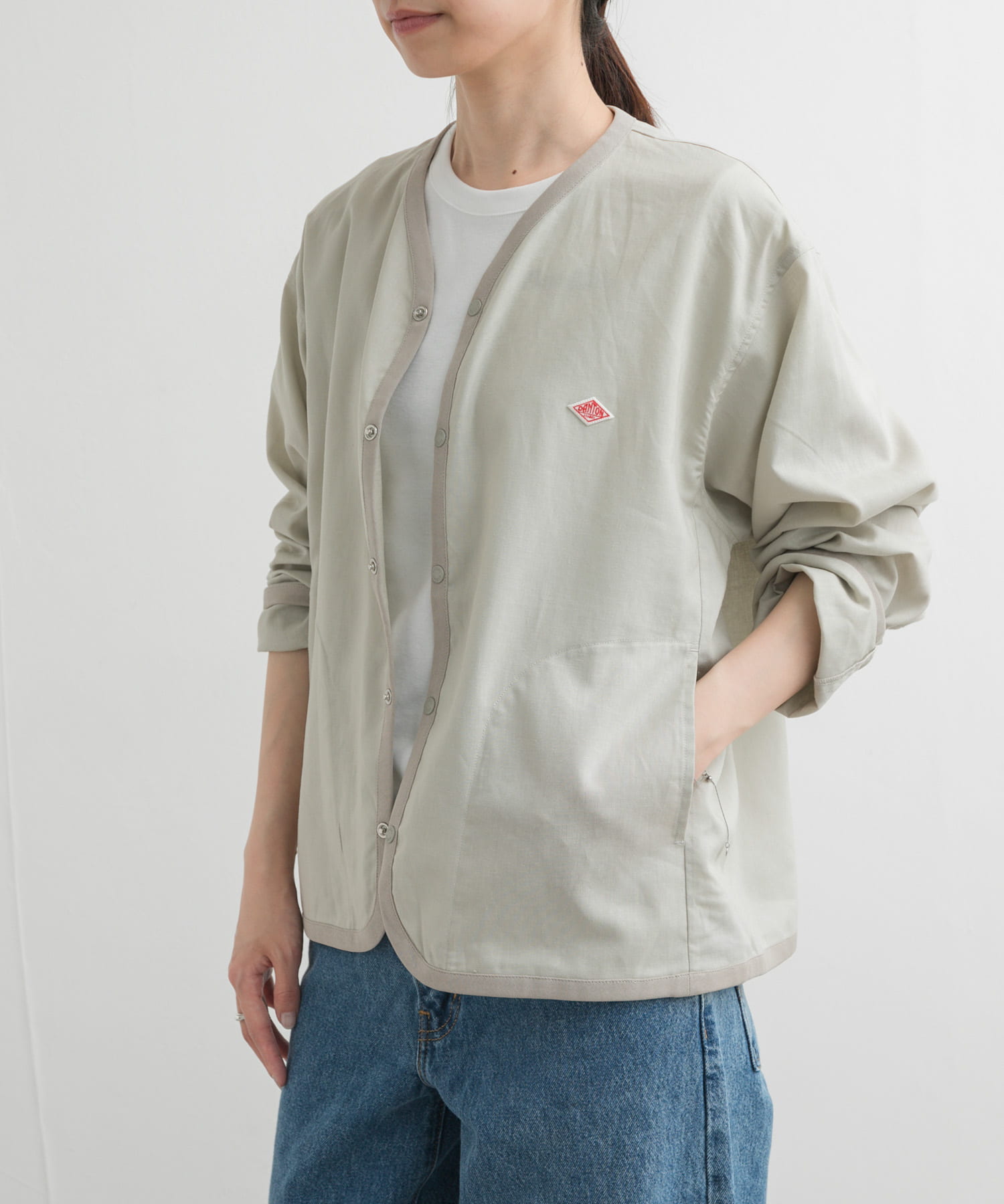 DANTON SHIRTS CARDIGAN(38 GREIGE): トップス｜URBAN RESEARCH