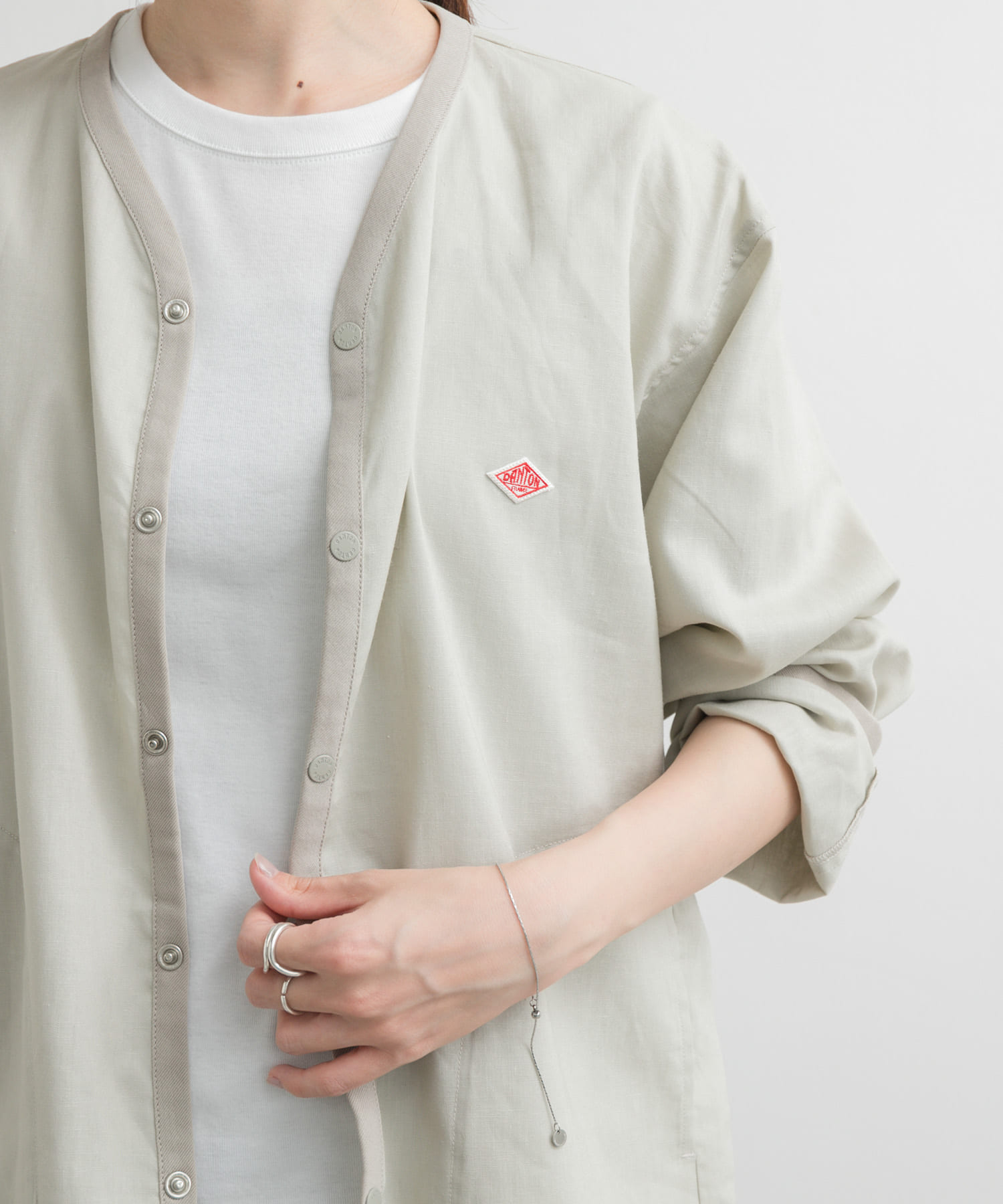 ☆2025SS☆DANTON　SHIRTS CARDIGAN リネンミックス新作 ☆2025SS☆DANTON SHIRTS CARDIGAN リネンミックス新作 - メルカリ