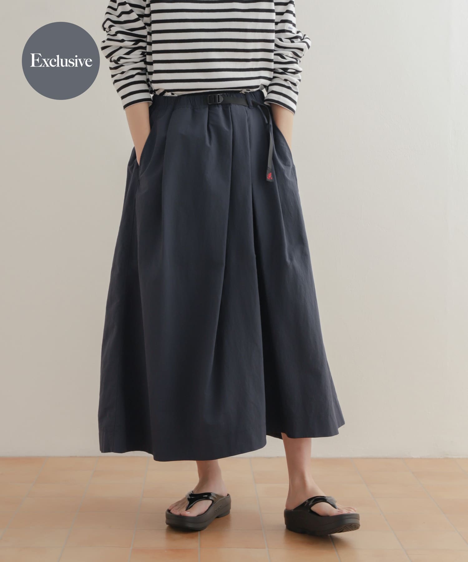 『別注』Gramicci for DOORS　ナイロンロングスカート