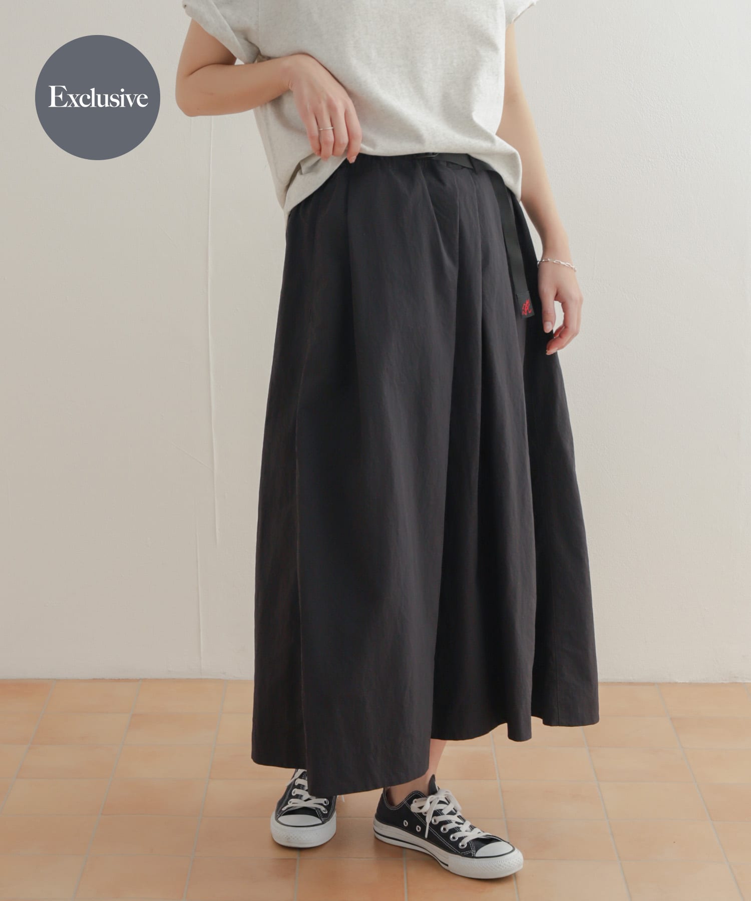 『別注』Gramicci for DOORS　ナイロンロングスカート