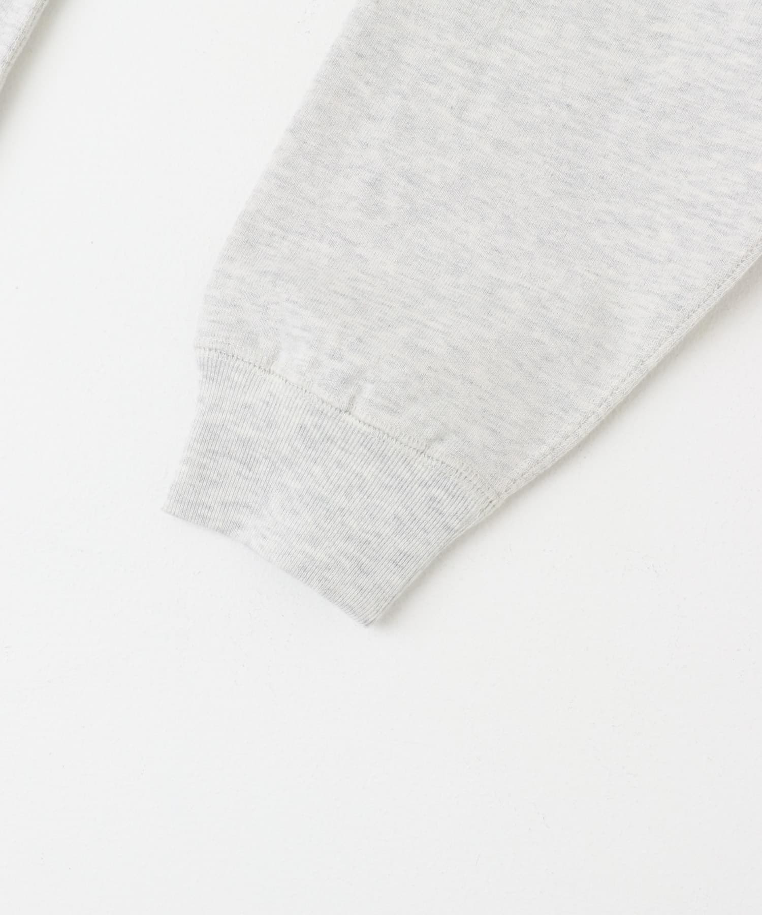 GYMPHLEX　CREW NECK LONG-SLEEVE T-SHIRTS LIGHT GREY XS